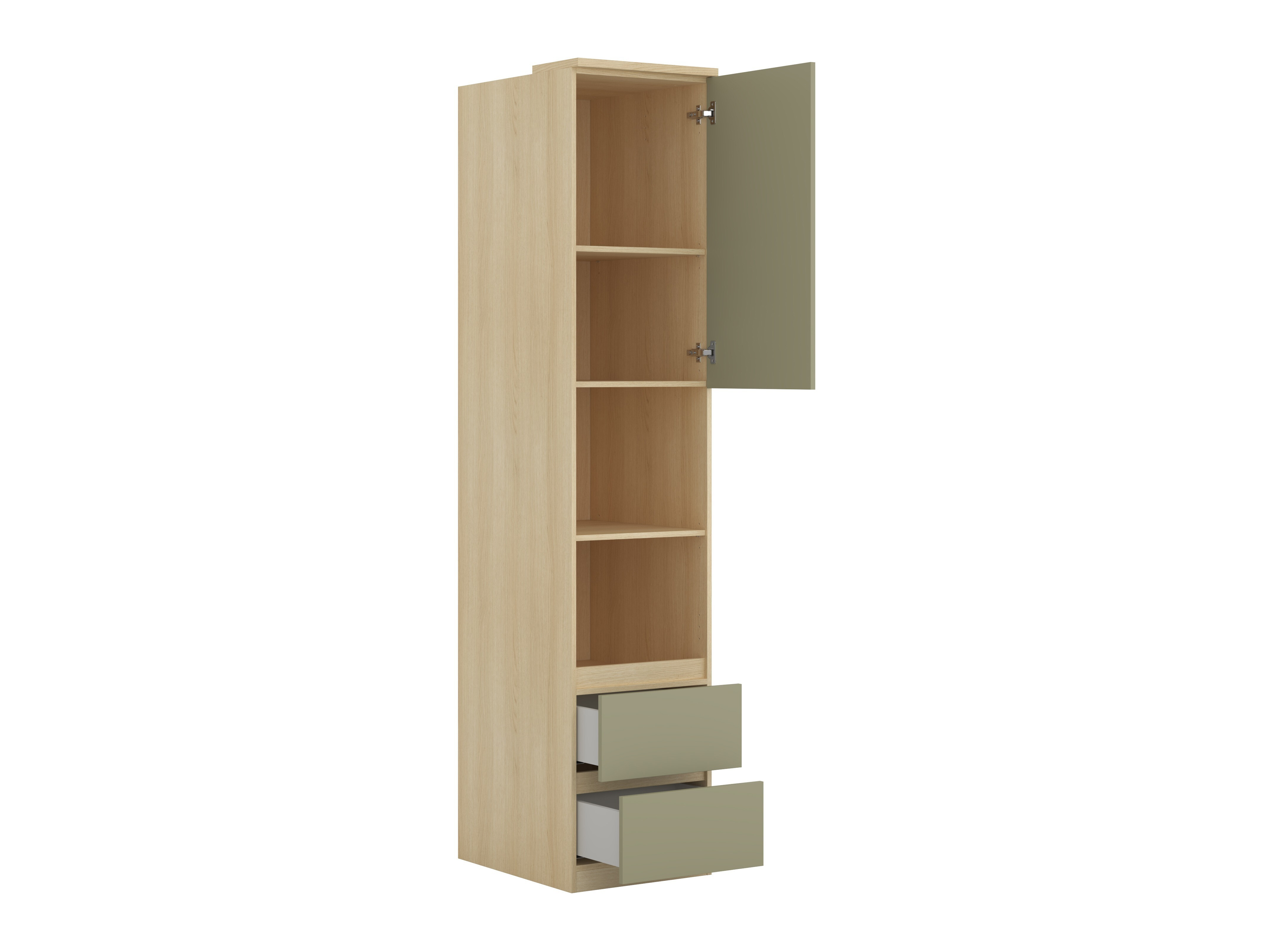 Set za spavaću sobu Nolcala 126 (Hrast + Eukaliptus)