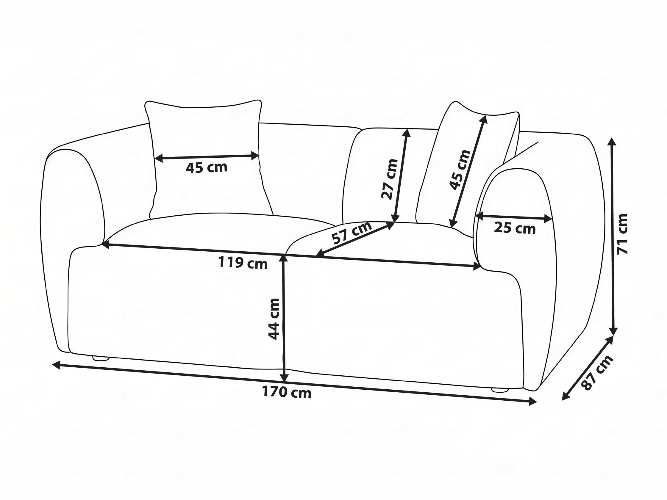 Kauč Berwyn 3295 (Bež)