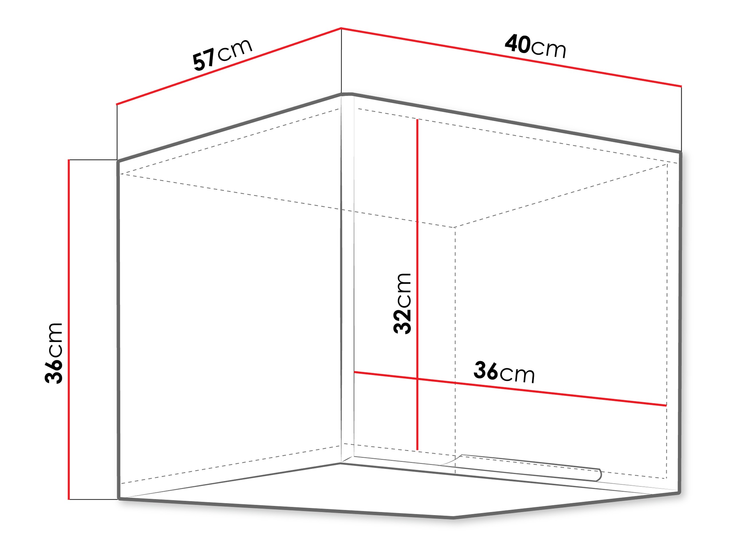 Modularan zidni ormarić Sole 127