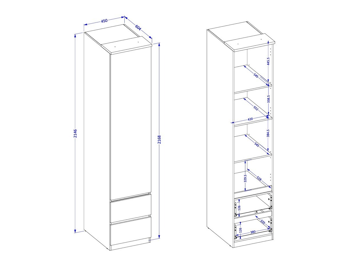 Set za spavaću sobu Nolcala 125 (Hrast + Bež)