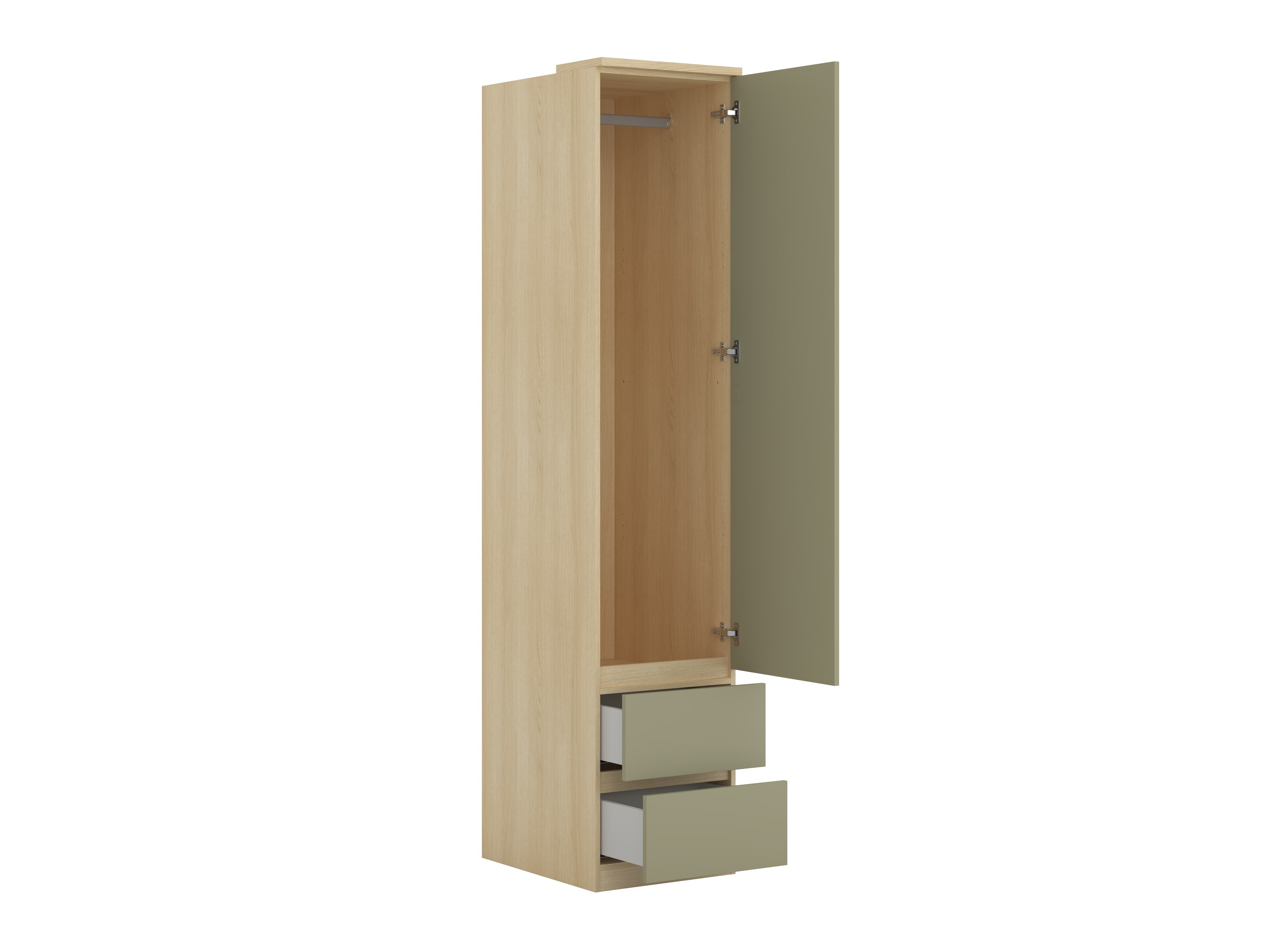 Set za spavaću sobu Nolcala 125 (Hrast + Eukaliptus)