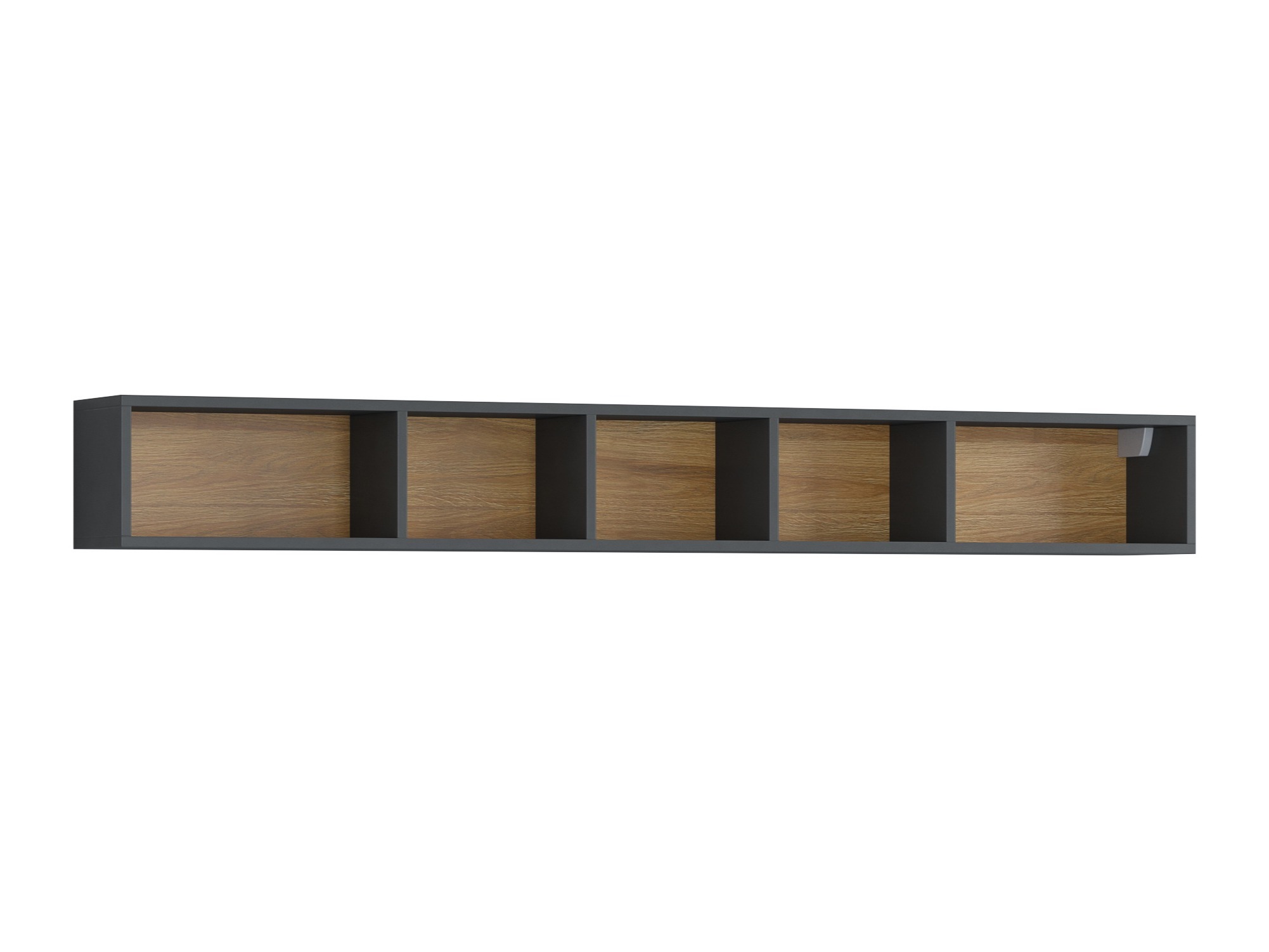 Zidna polica Torsone 105 (Antracit + Hrast Grandson)