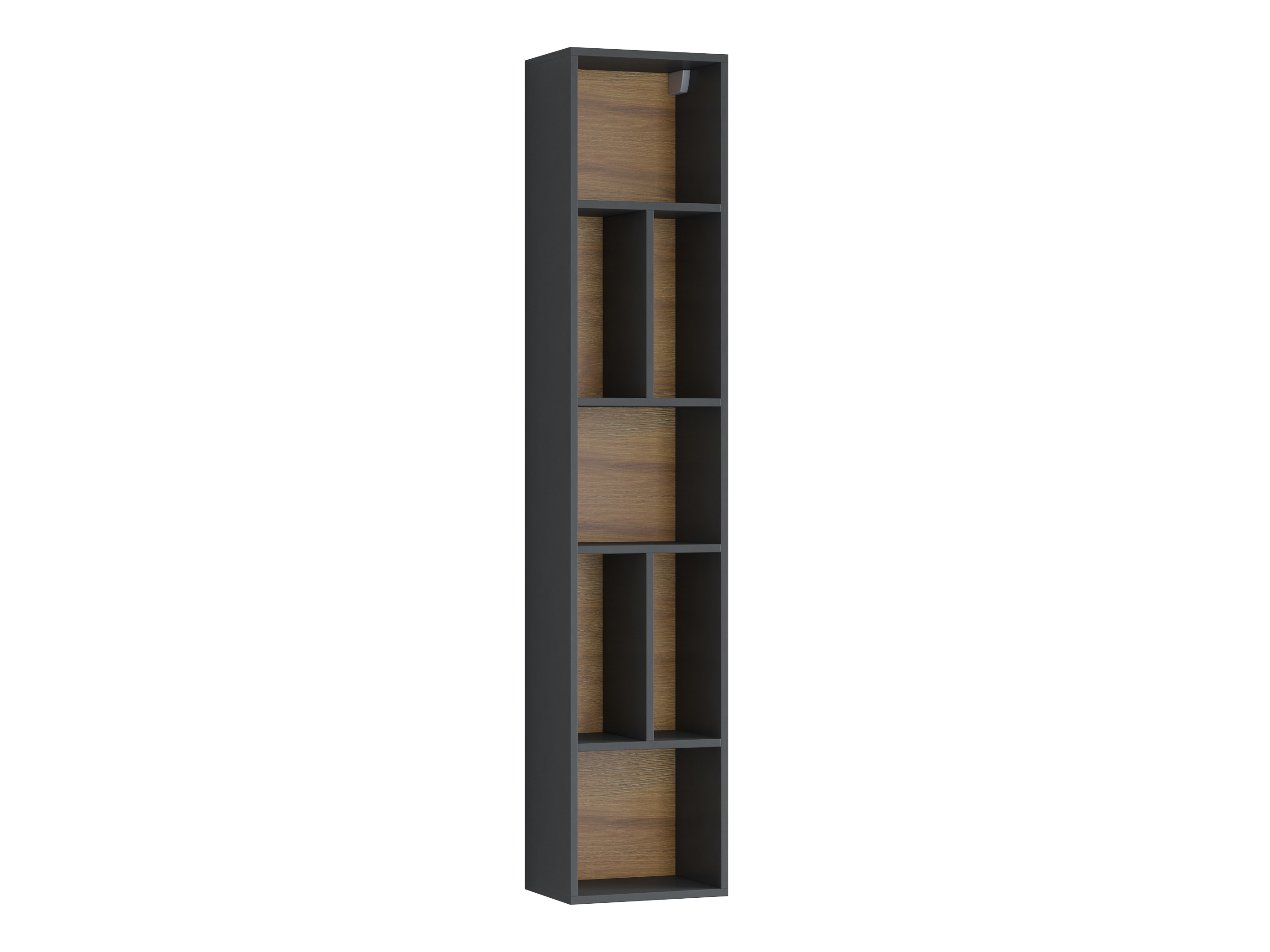 Zidna polica Torsone 106 (Antracit + Gloss antracit + Hrast Grandson)