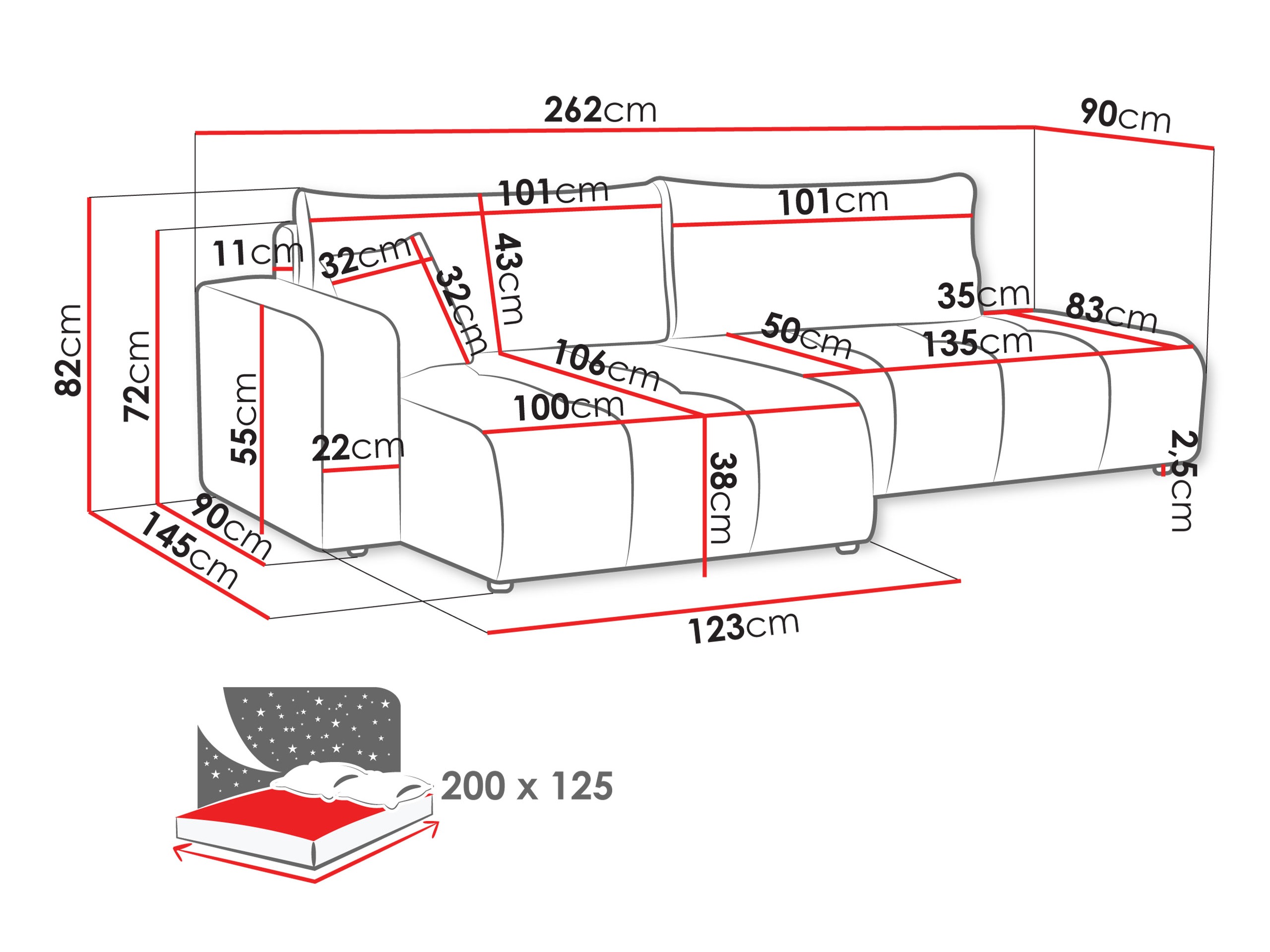 Kutna garnitura SC10277 s oštećenim pakiranjem