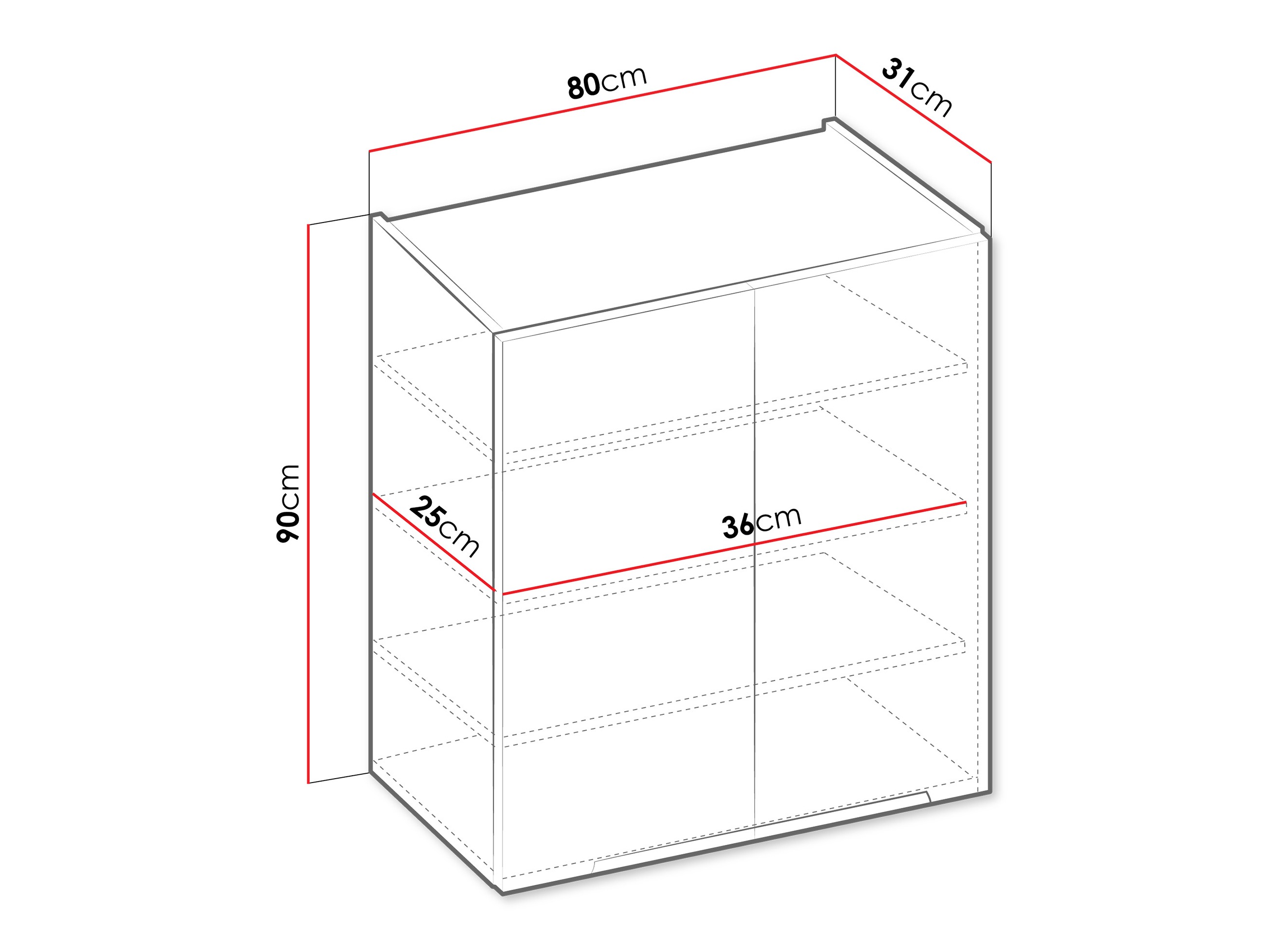 Modularan zidni ormarić Sole 149