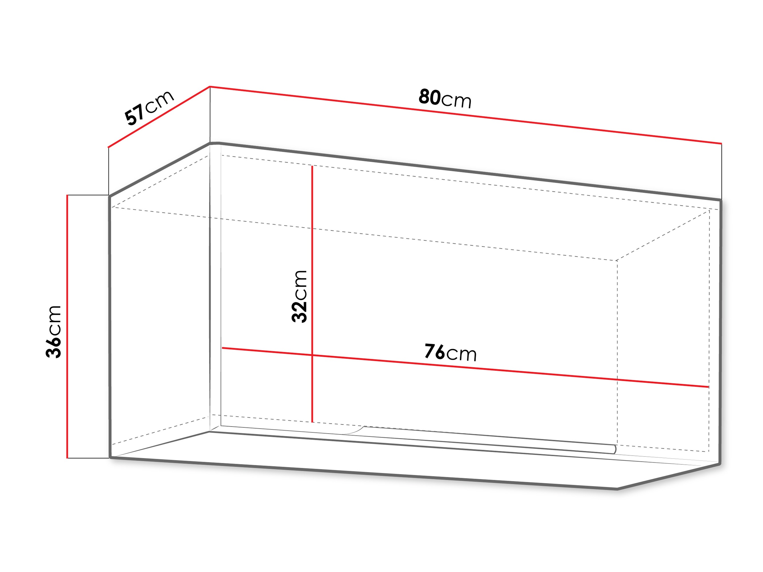Modularan zidni ormarić Sole 150