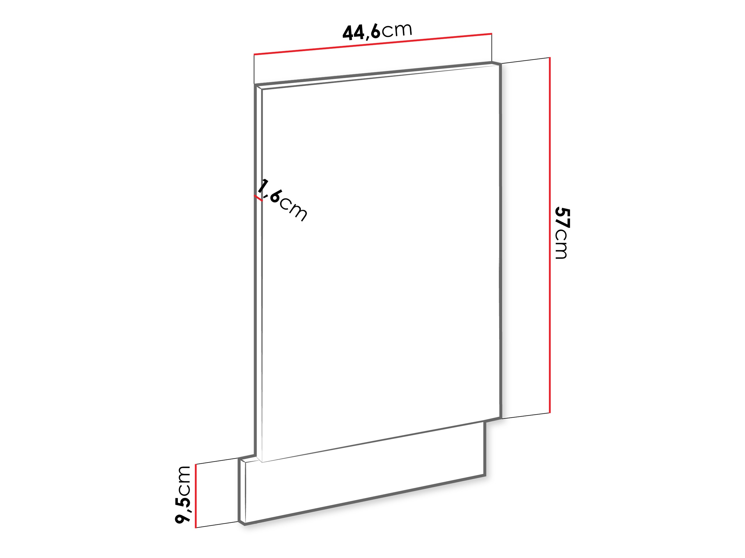 Vrata za ugradbenu perilicu Sole 154