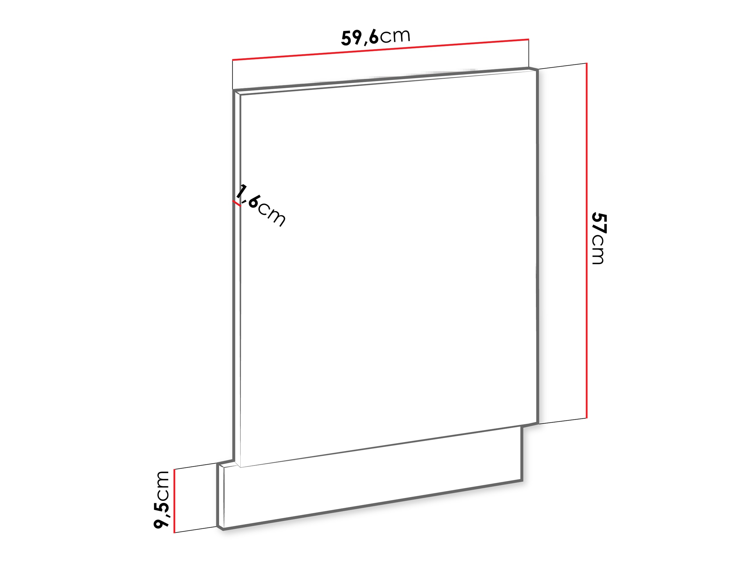 Vrata za ugradbenu perilicu Sole 155