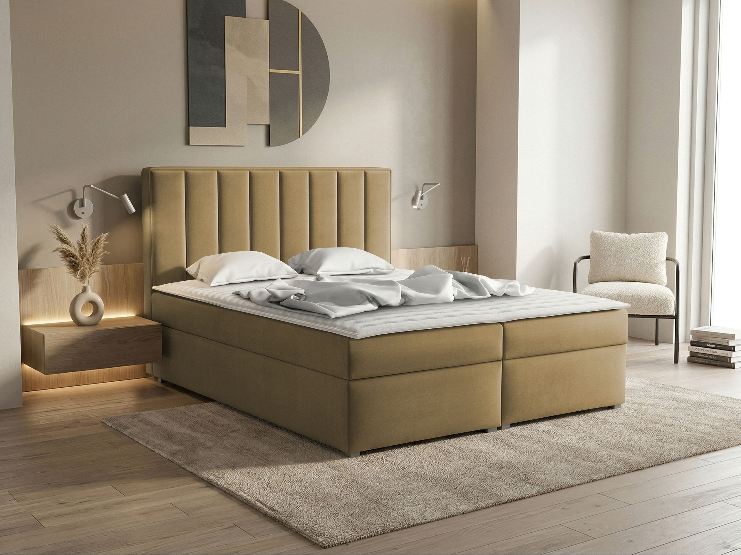 Boxspring krevet Pomona 116 (Magic baršun 2206)