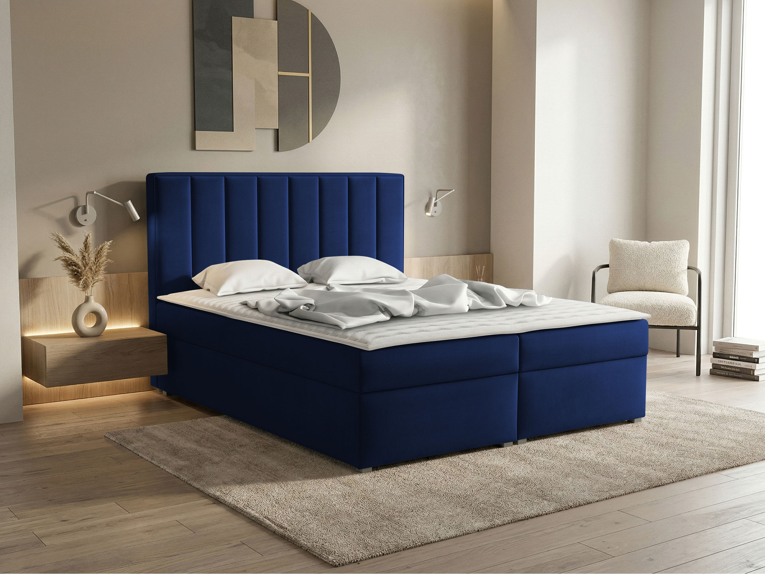 Boxspring krevet Pomona 116 (Magic baršun 2216)