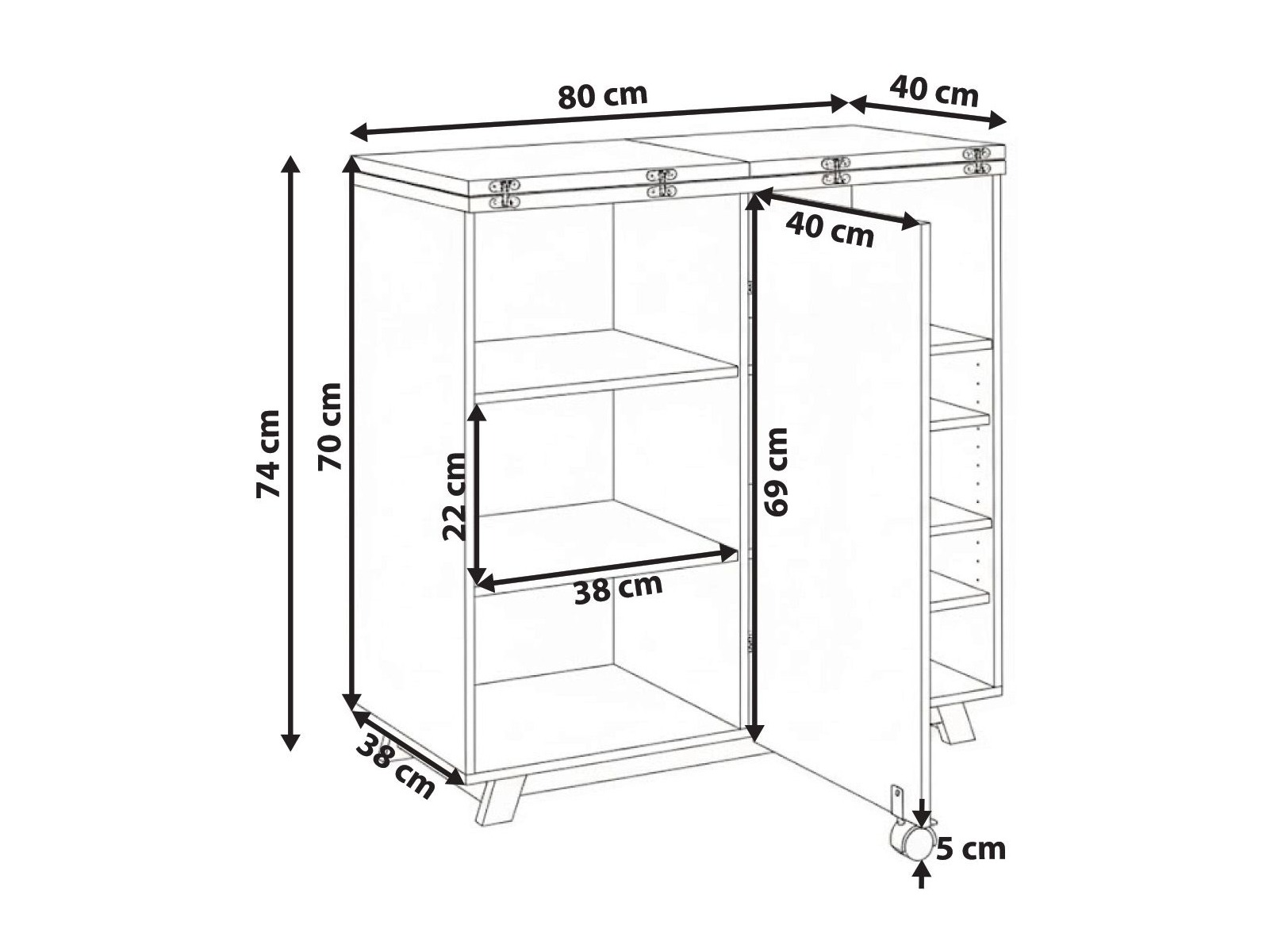 Ormarić Berwyn 3303