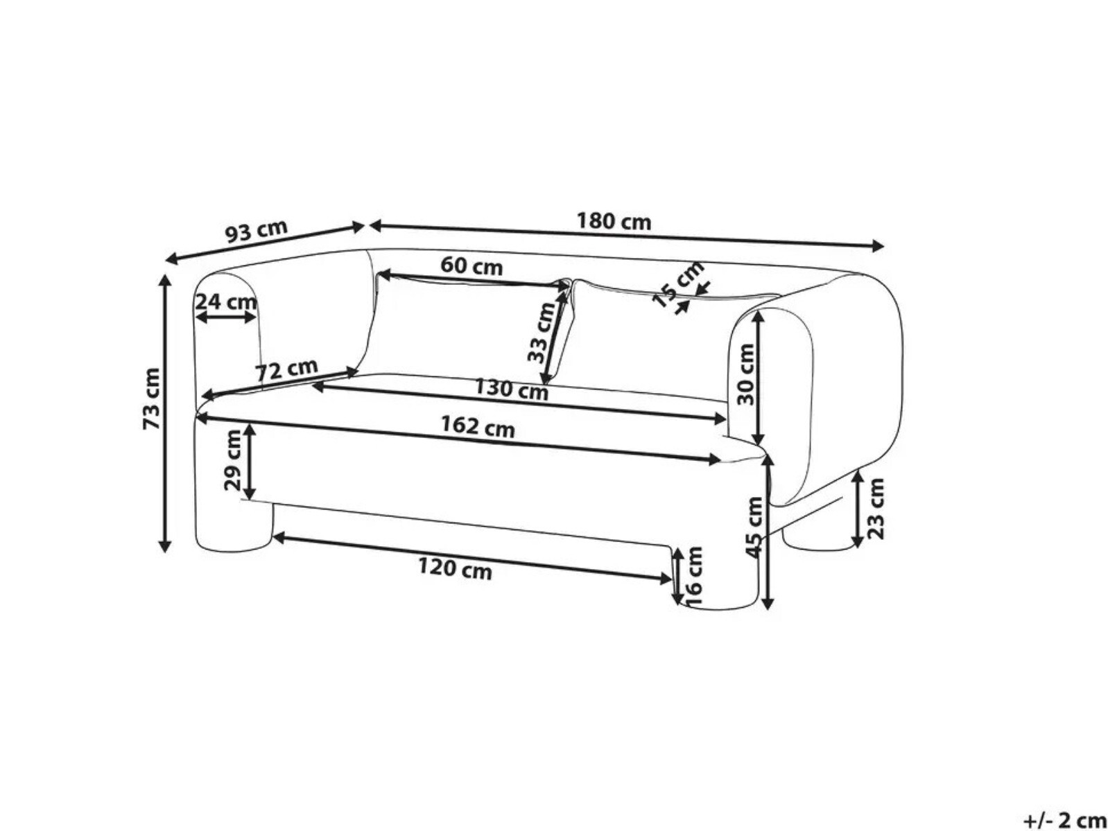 Kauč Cavsali 101 (Smeđa)