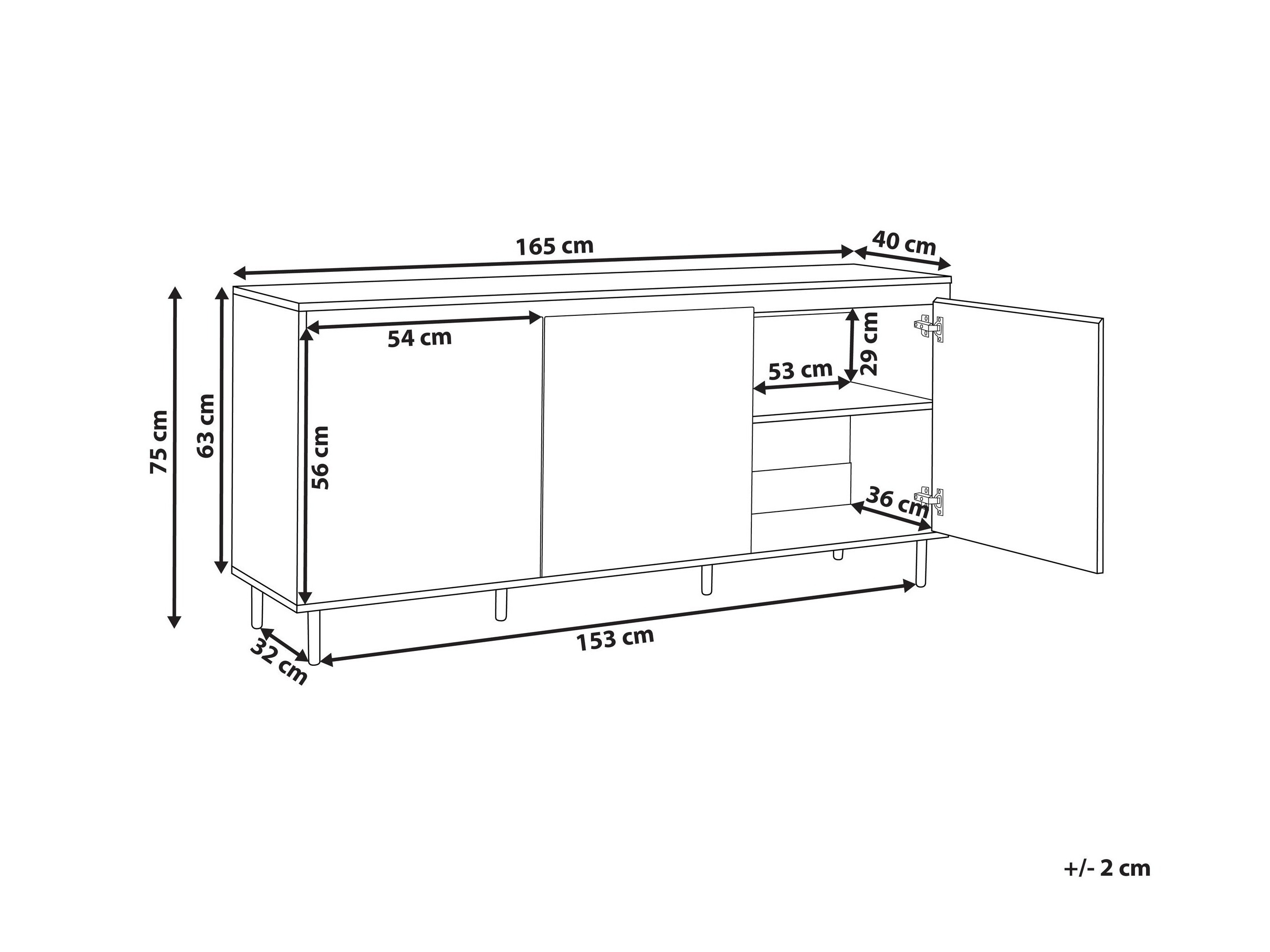 Ormarić Berwyn 3311 (Tamno drvo)