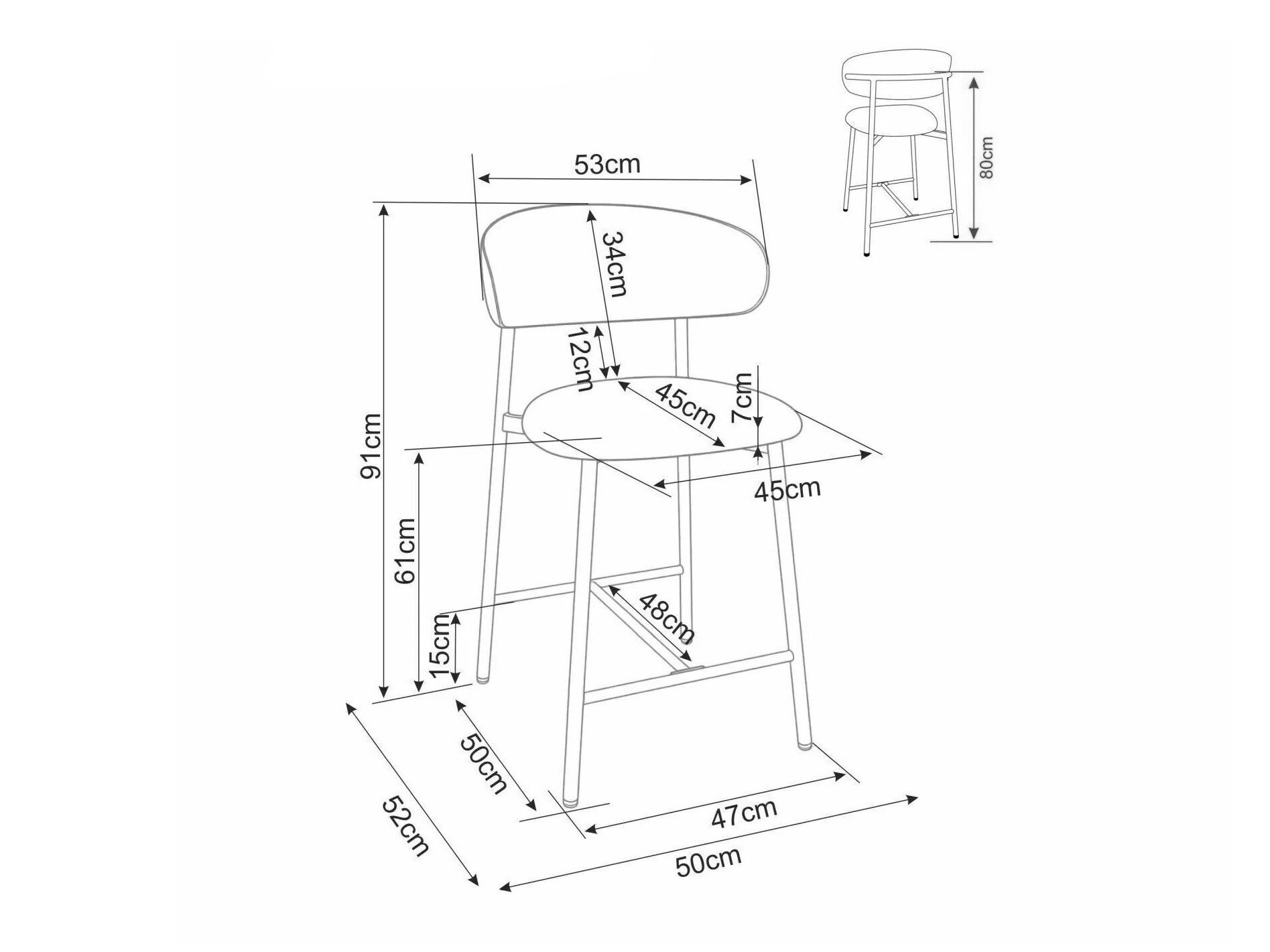 Polubarska stolica Detroit 946 (Brego 34)