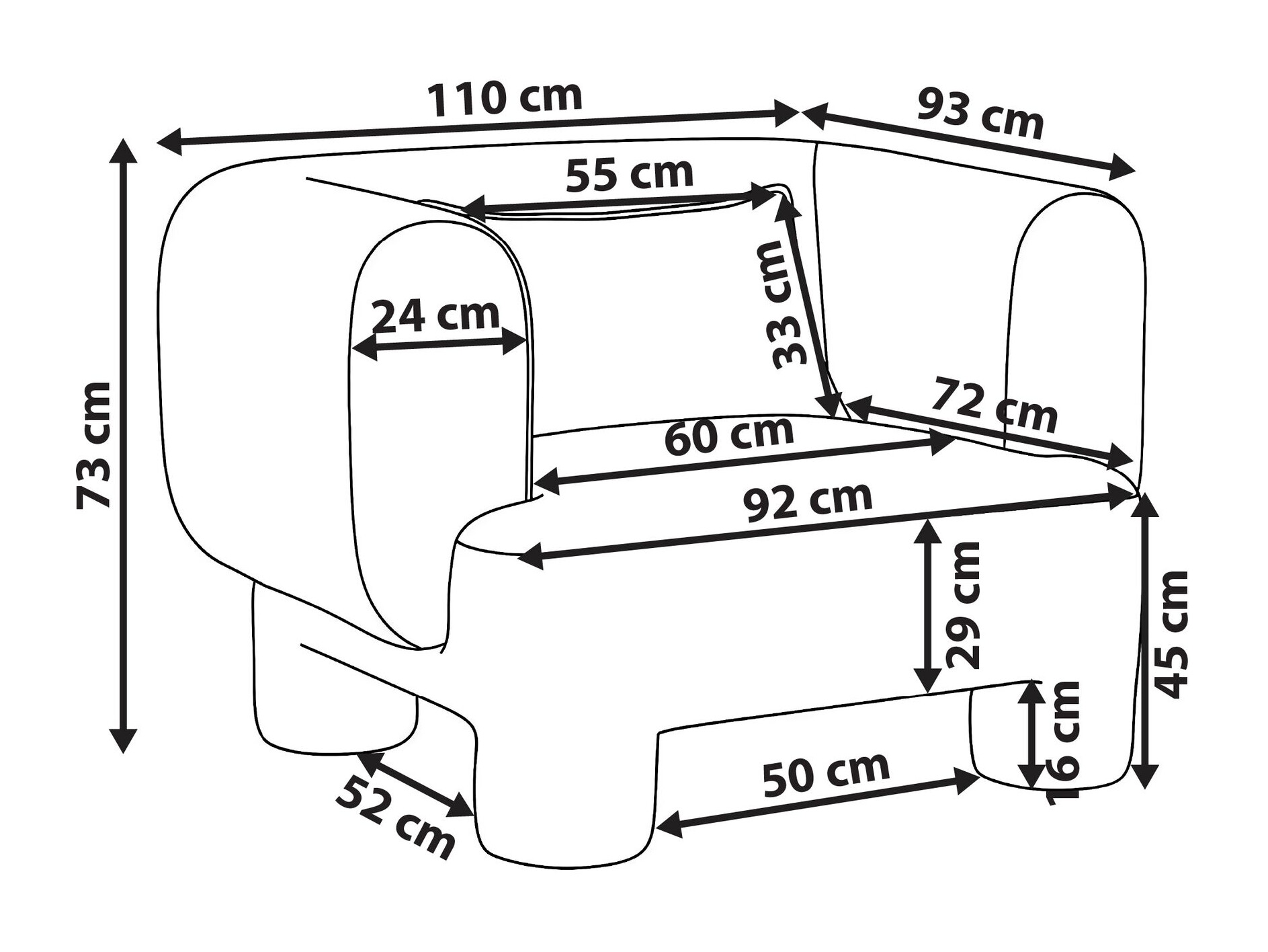 Fotelja Cavsali 102 (Bijela)