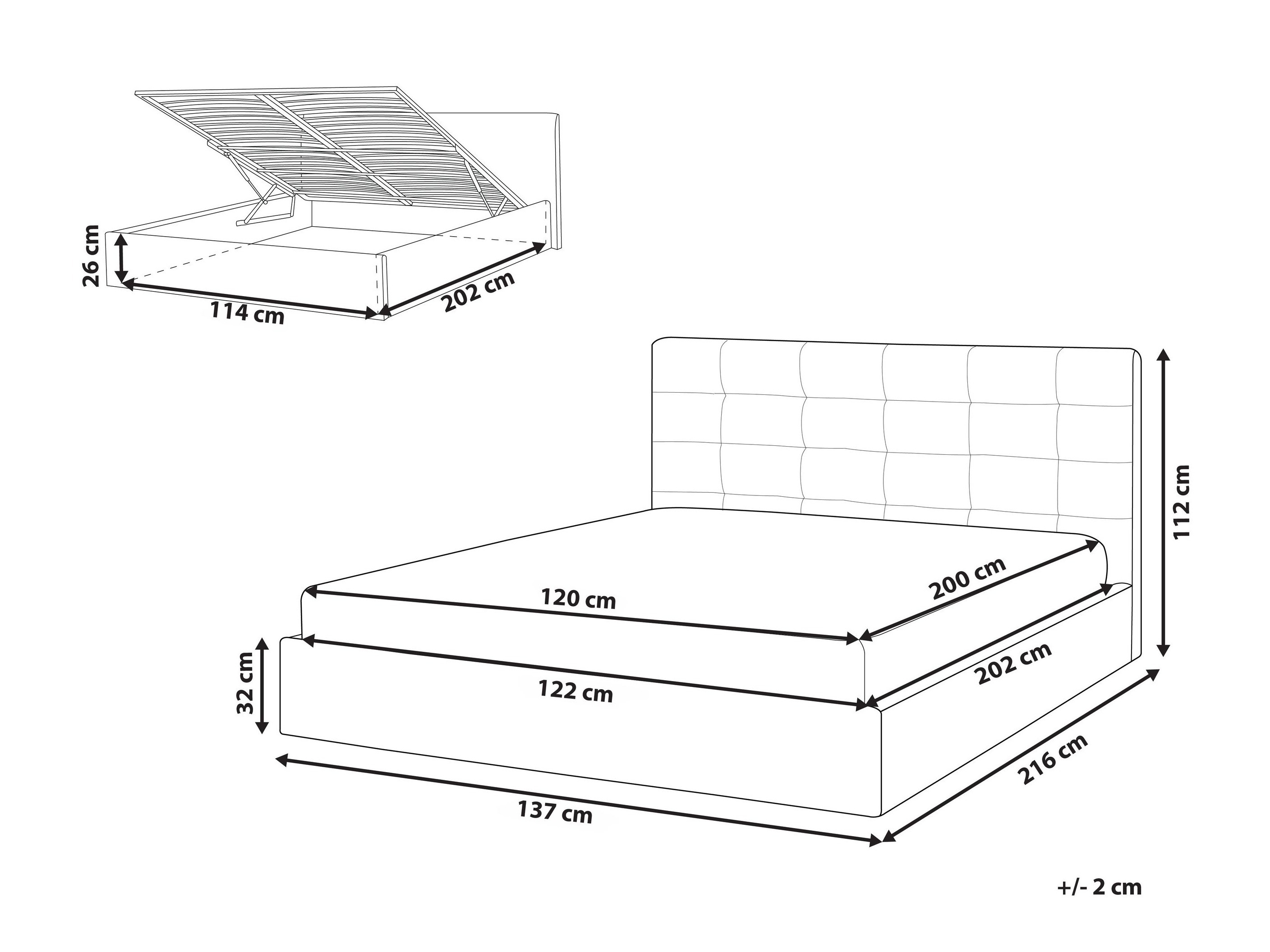 Krevet Berwyn 3312 (Bež)