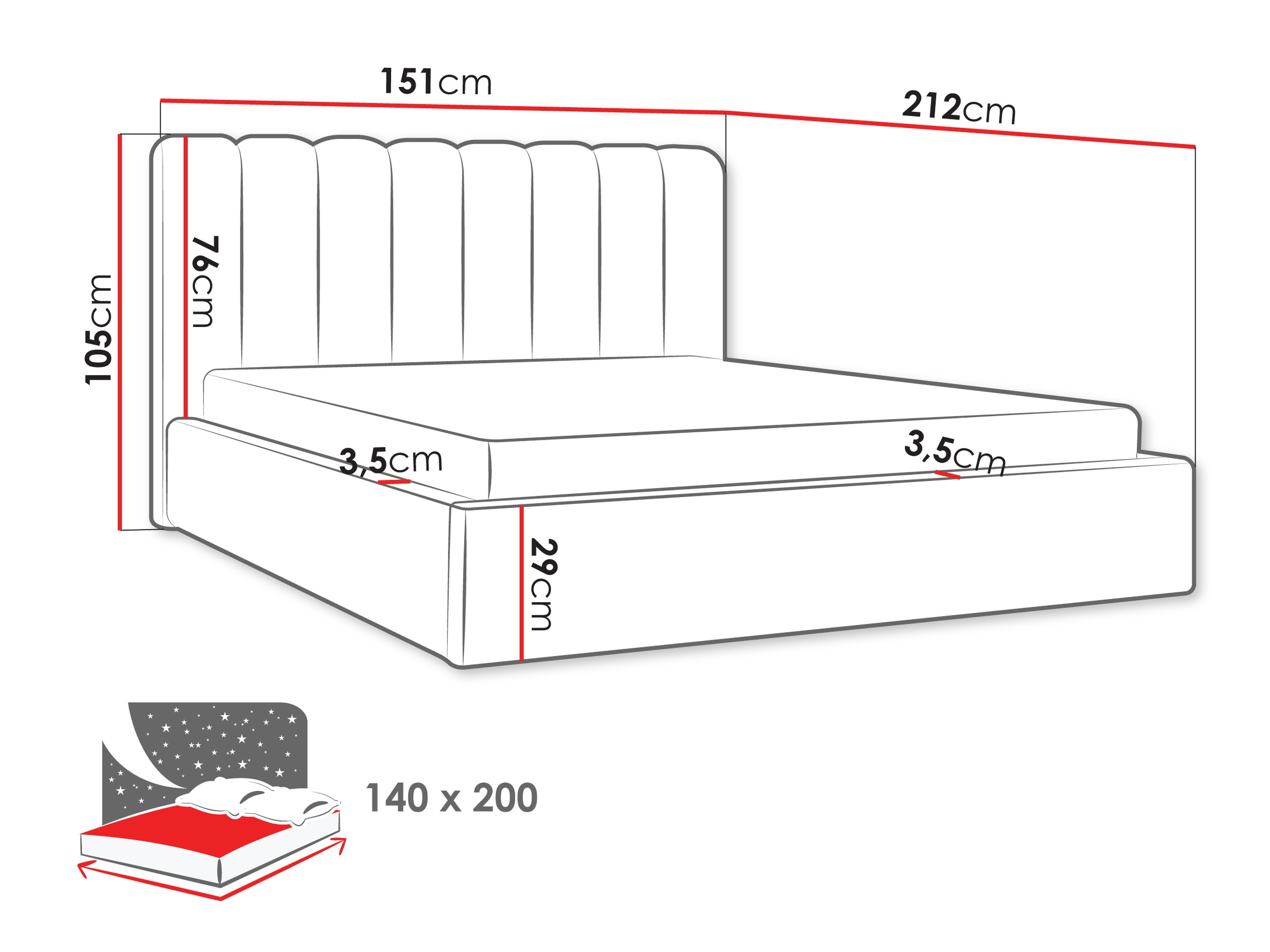 Krevet ComfiDream Stylos (Margo 227.03)