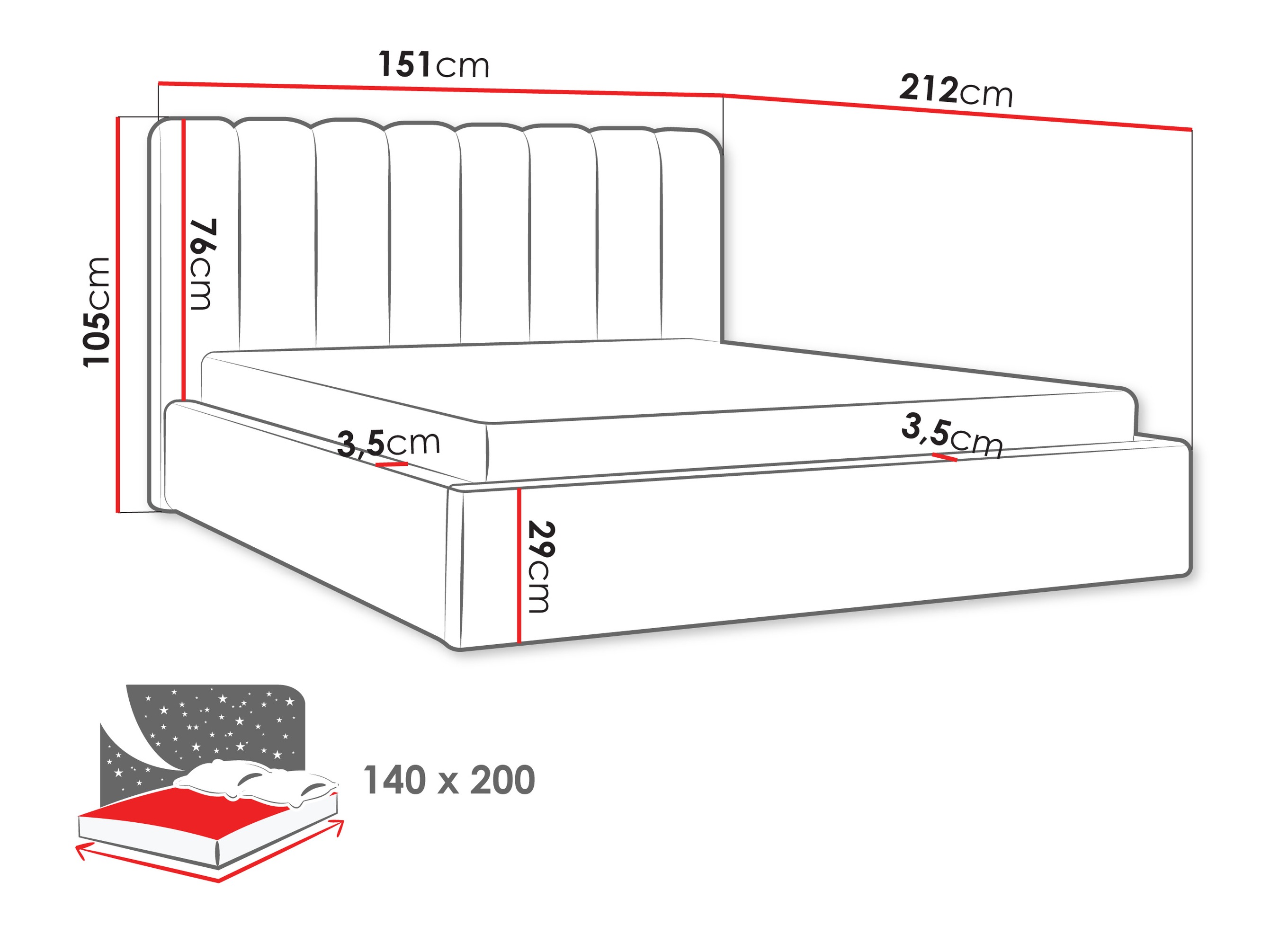 Krevet ComfiDream Stylos (Margo 227.04)