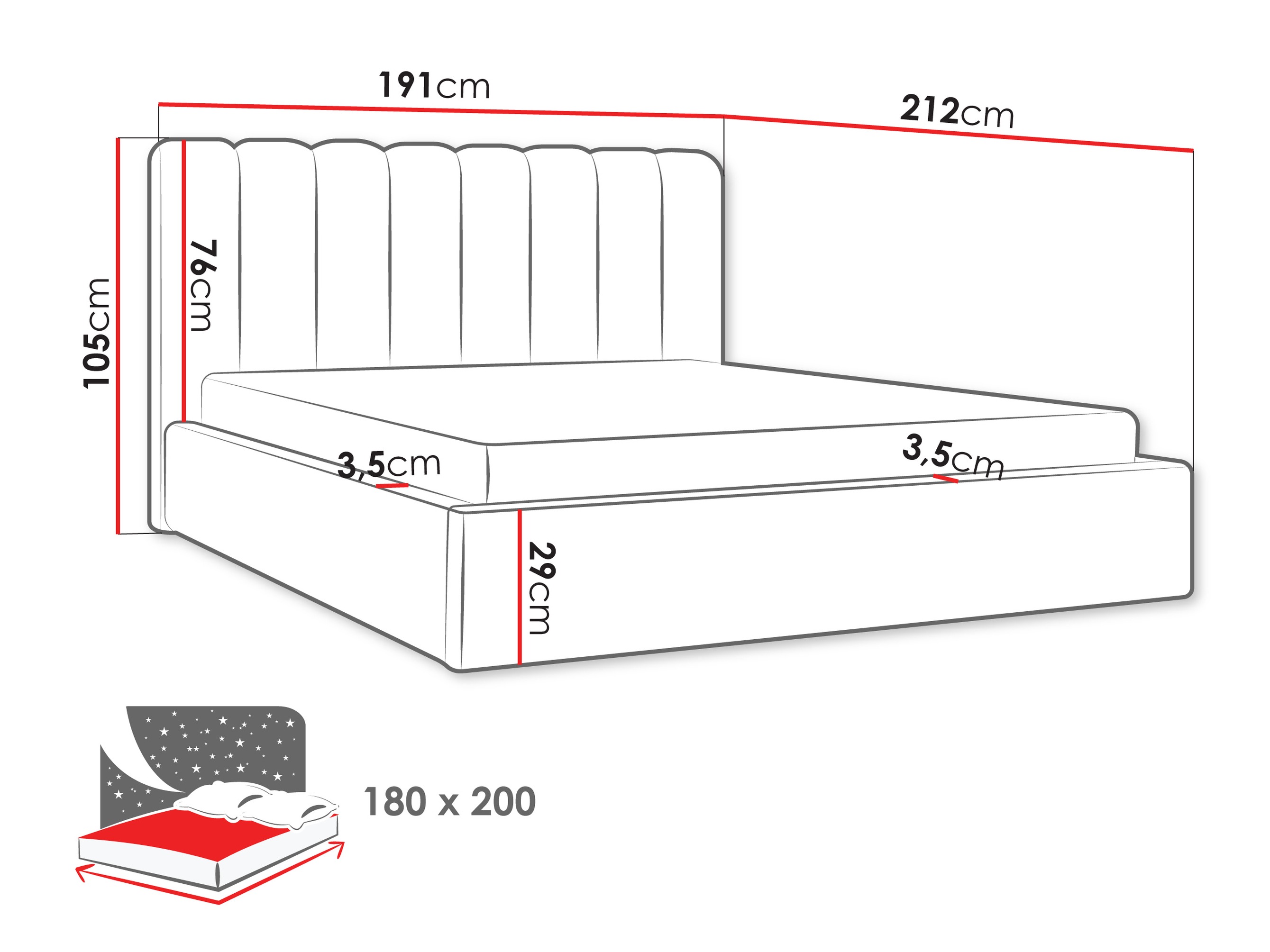 Krevet ComfiDream Stylos (Margo 227.04)