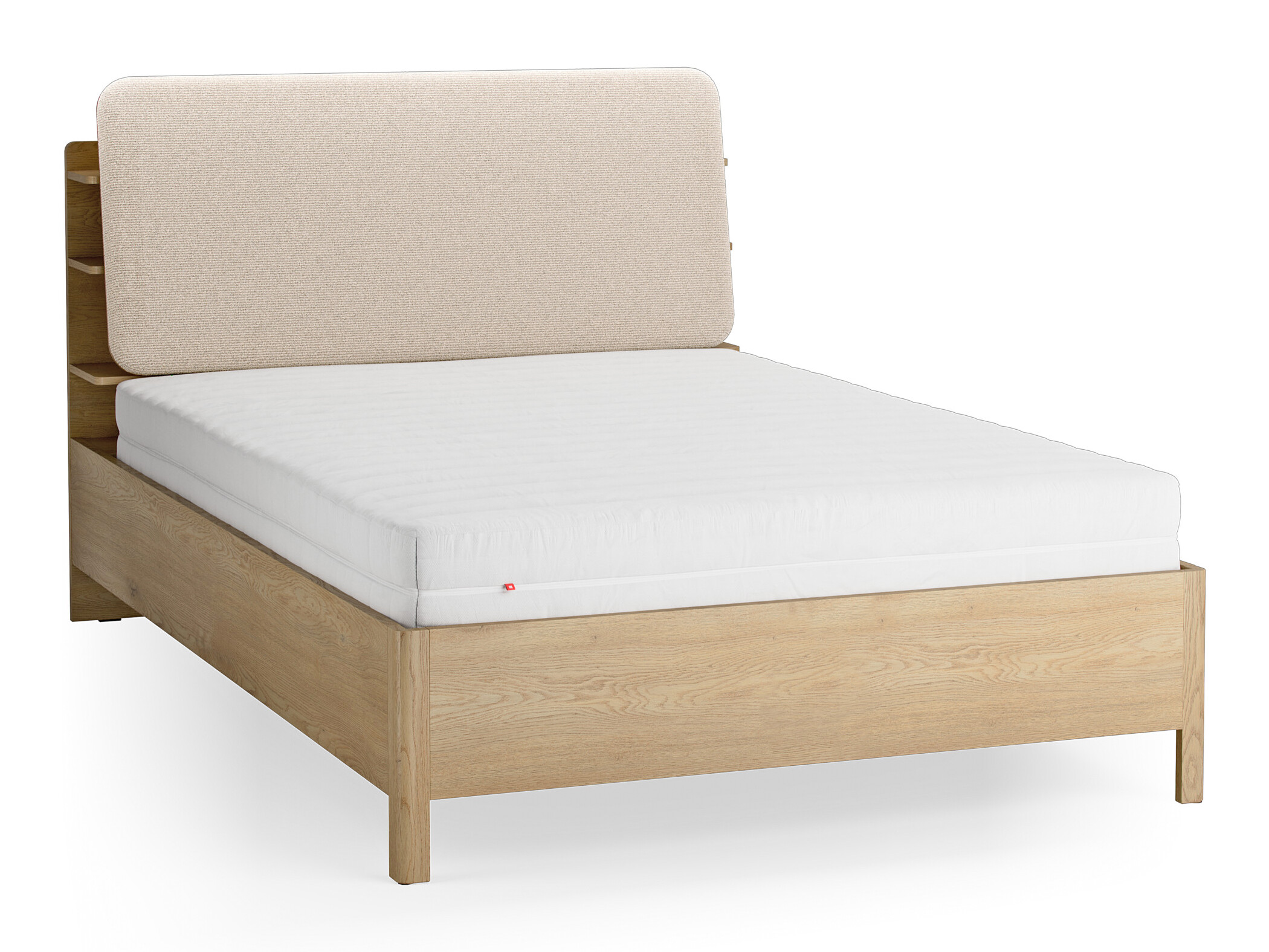 Krevet Ruvcamu 108 (Hrast + Ekru bijela)