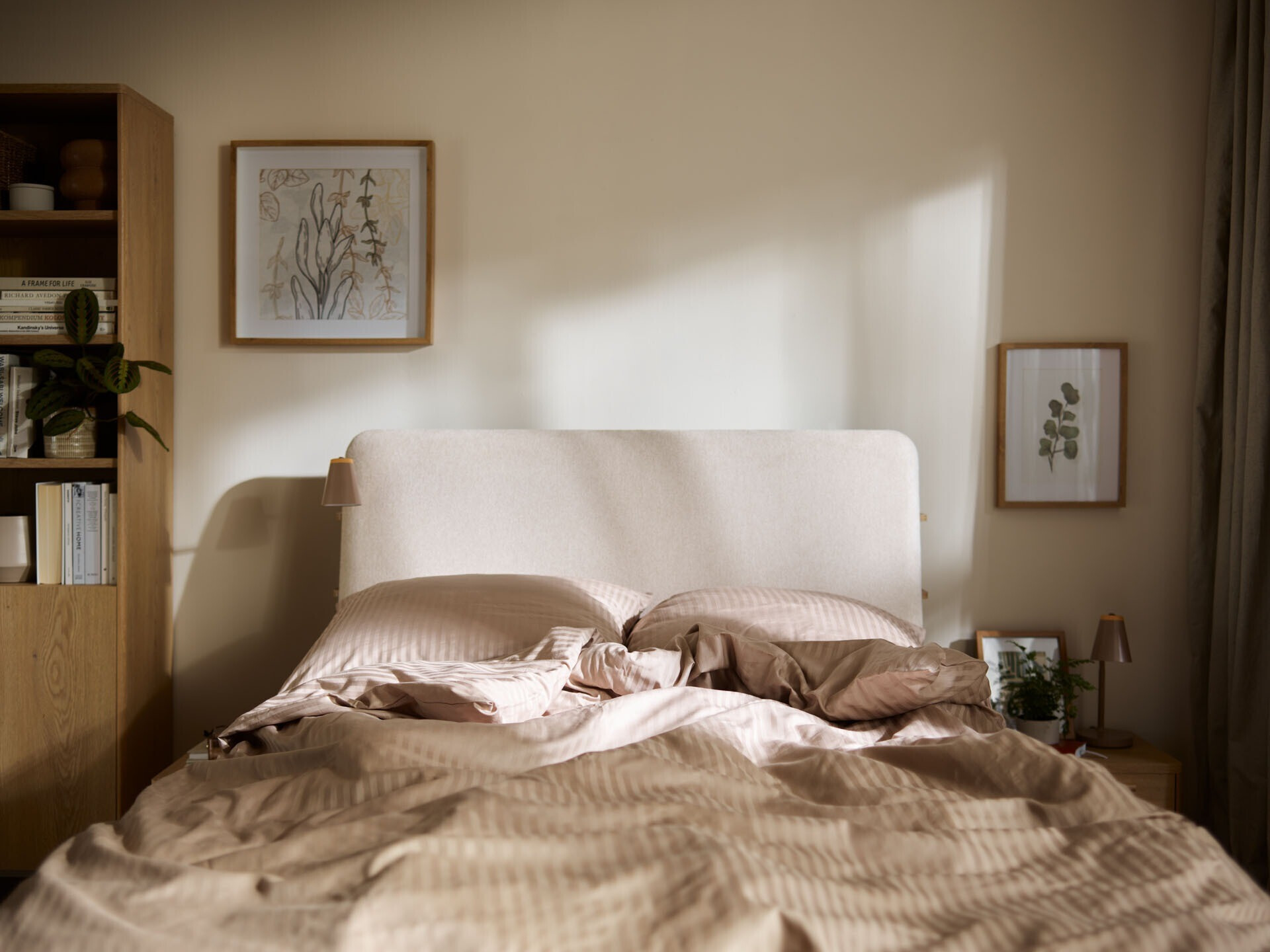 Krevet Ruvcamu 108 (Hrast + Ekru bijela)