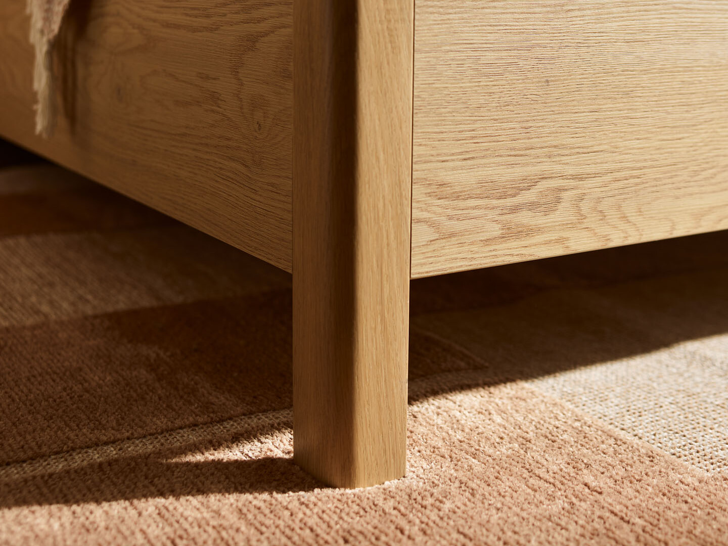 Krevet Ruvcamu 108 (Hrast + Ekru bijela)