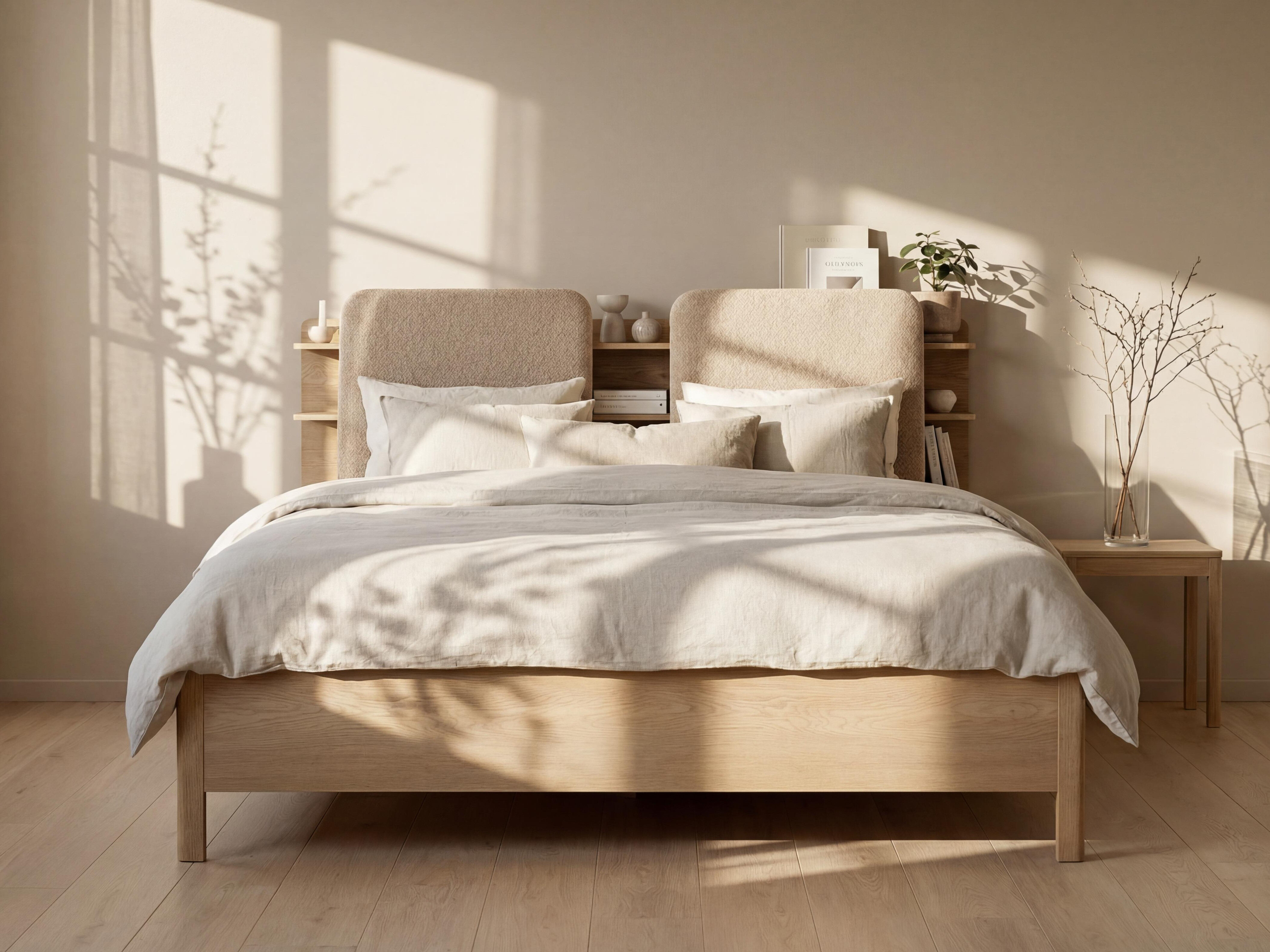 Krevet Ruvcamu 109 (Hrast + Taupe)