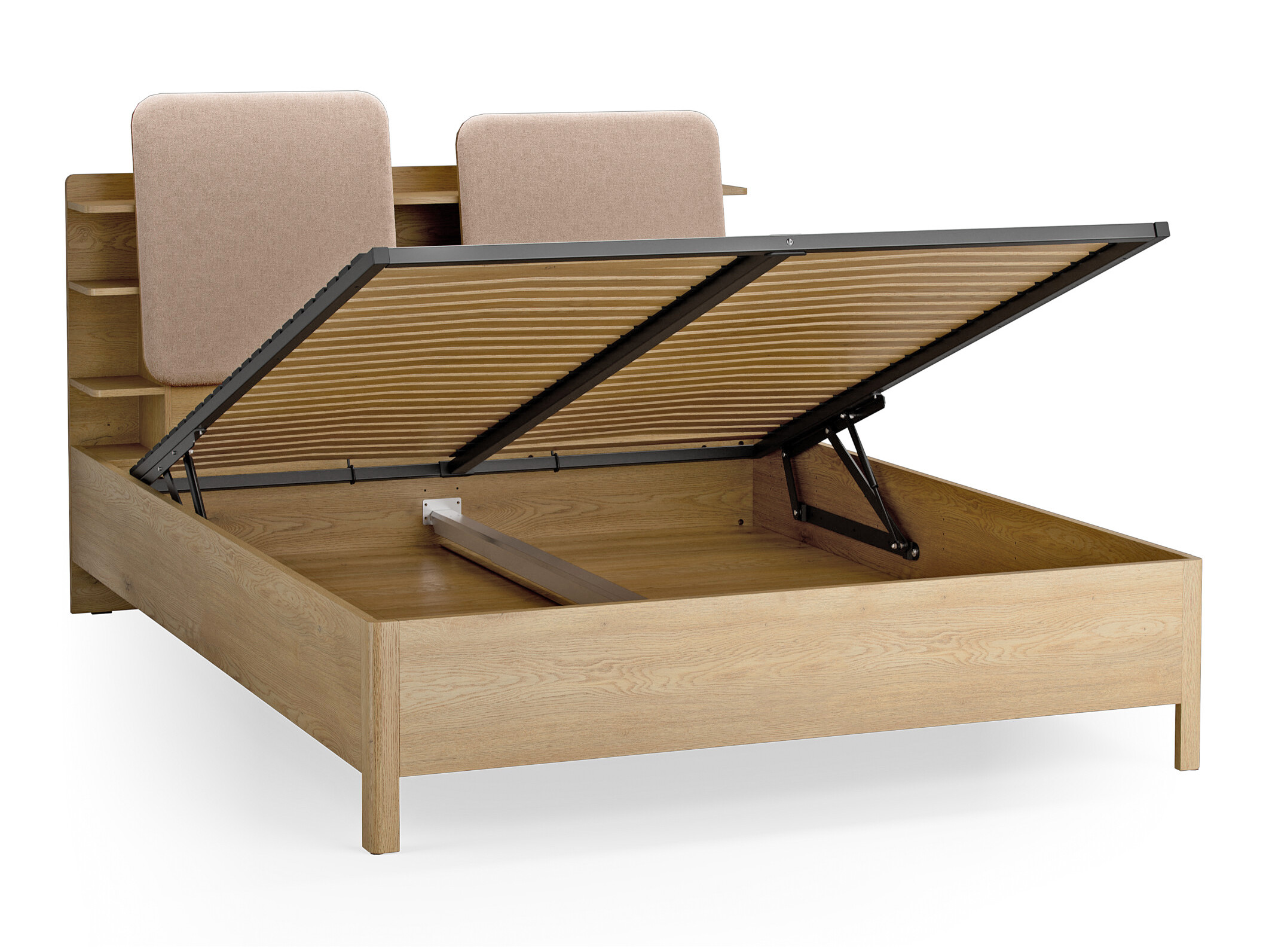 Krevet Ruvcamu 109 (Hrast + Taupe)