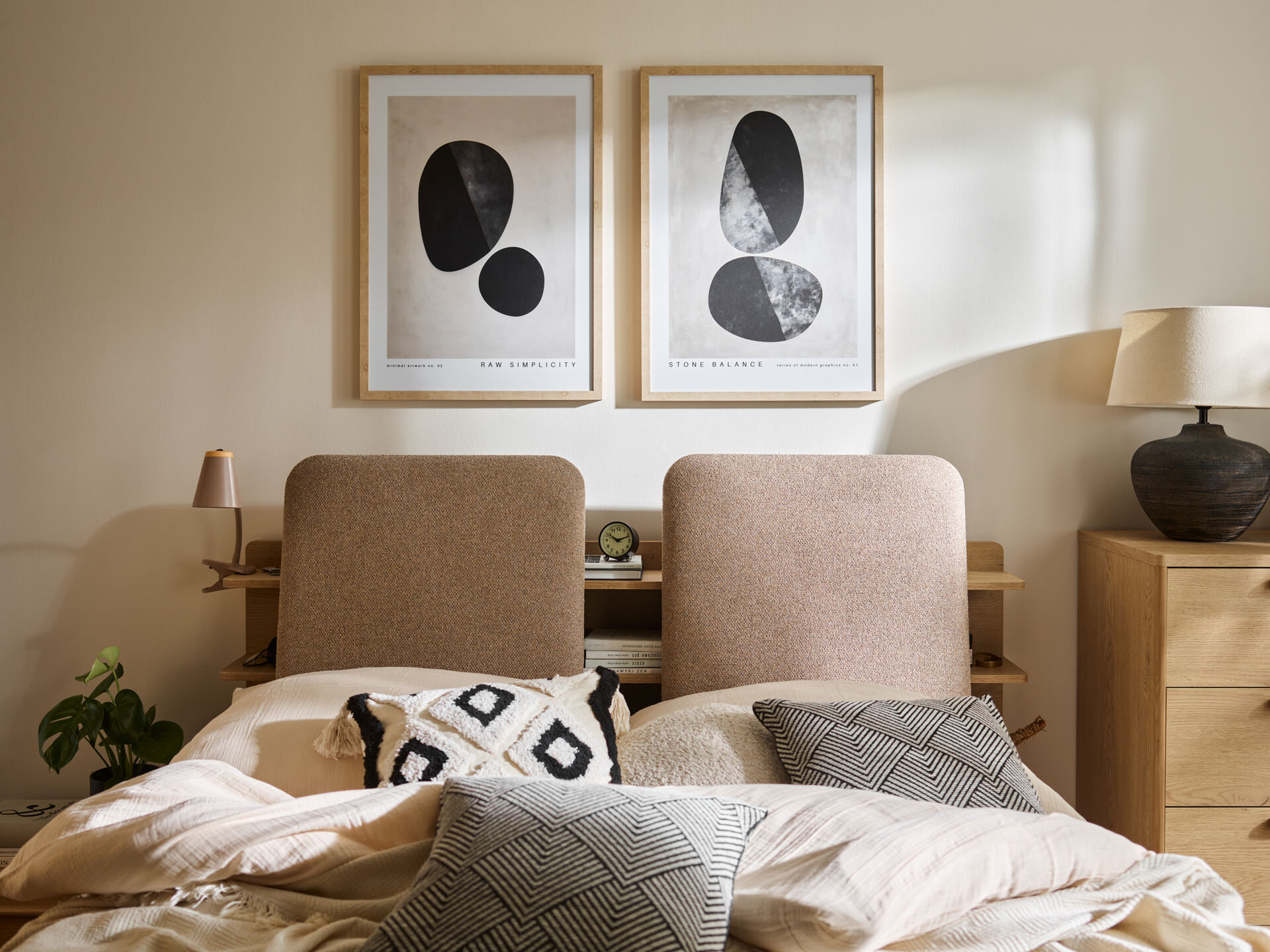 Krevet Ruvcamu 109 (Hrast + Taupe)