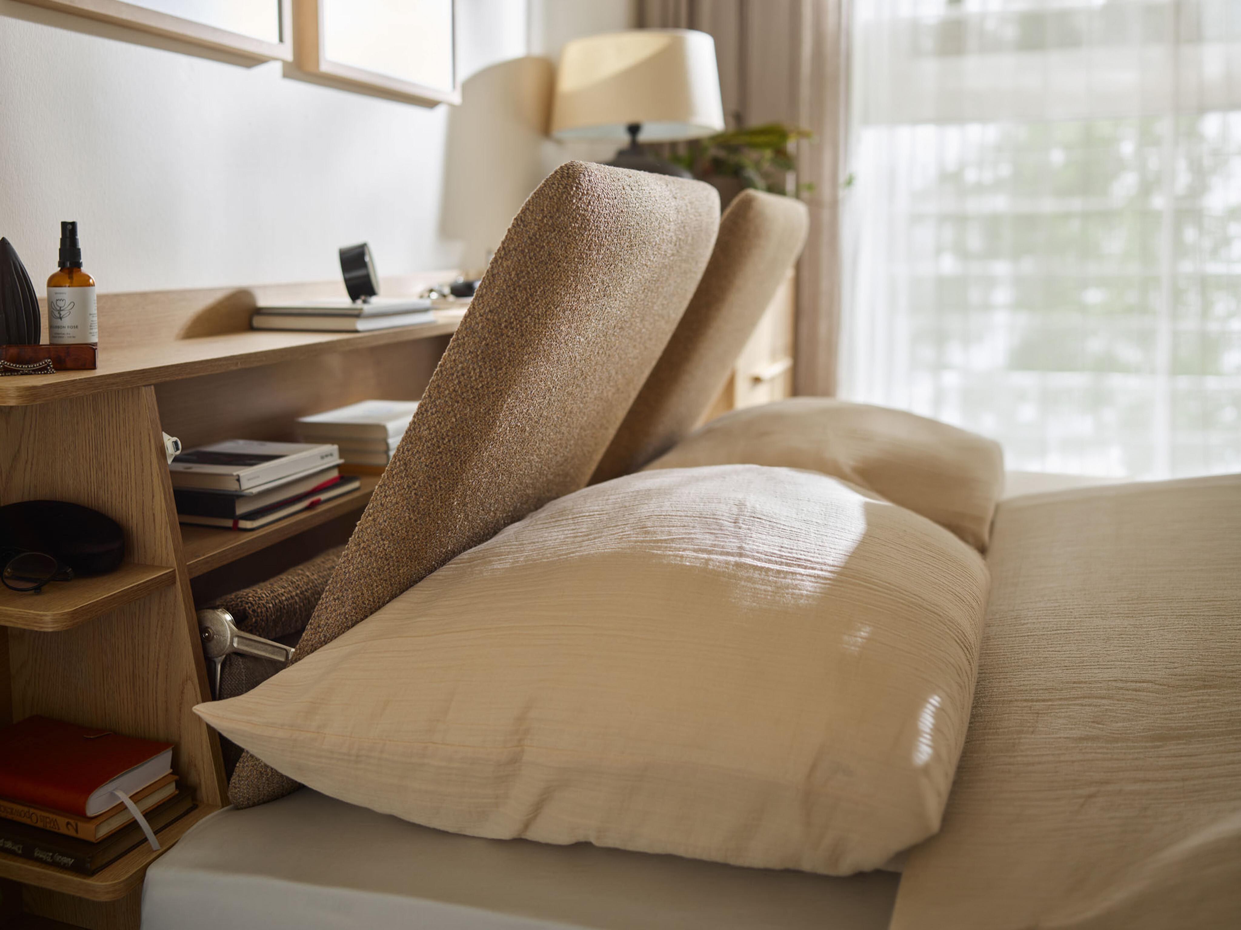 Krevet Ruvcamu 109 (Hrast + Taupe)