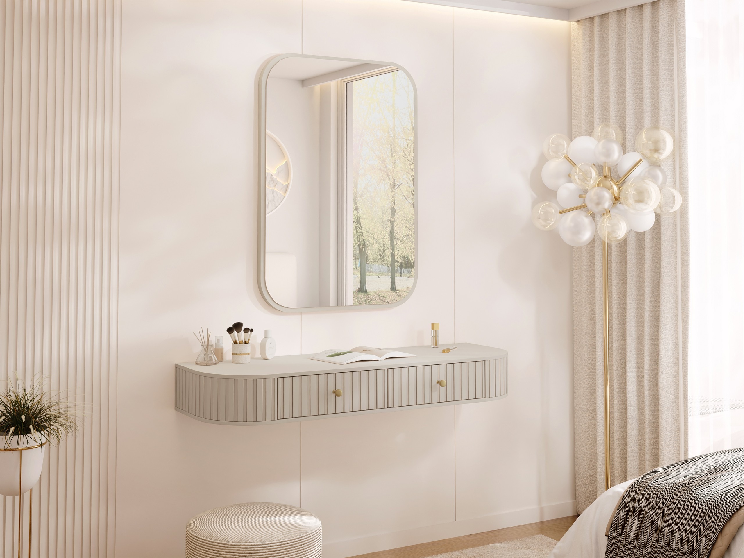 Toaletni stolić Comfivo Mirsoni 107