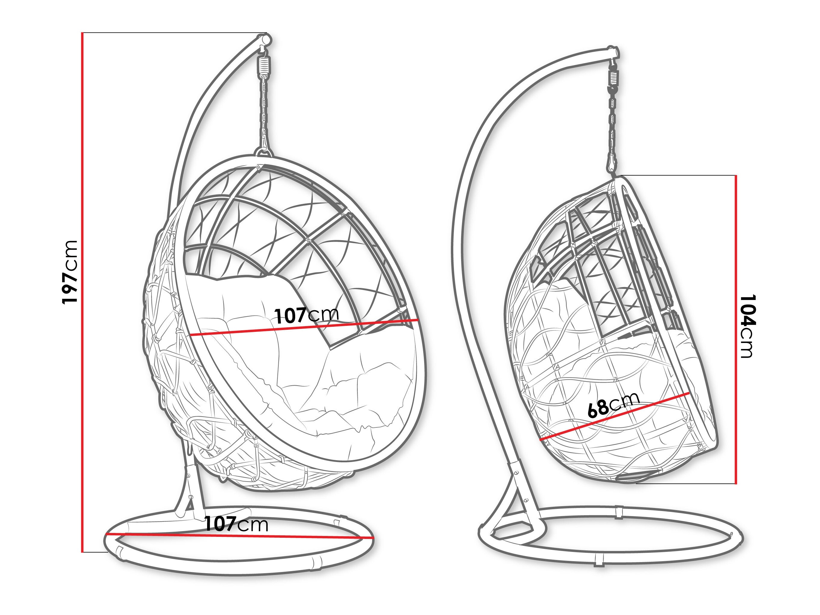 Viseća stolica Comfivo 429
