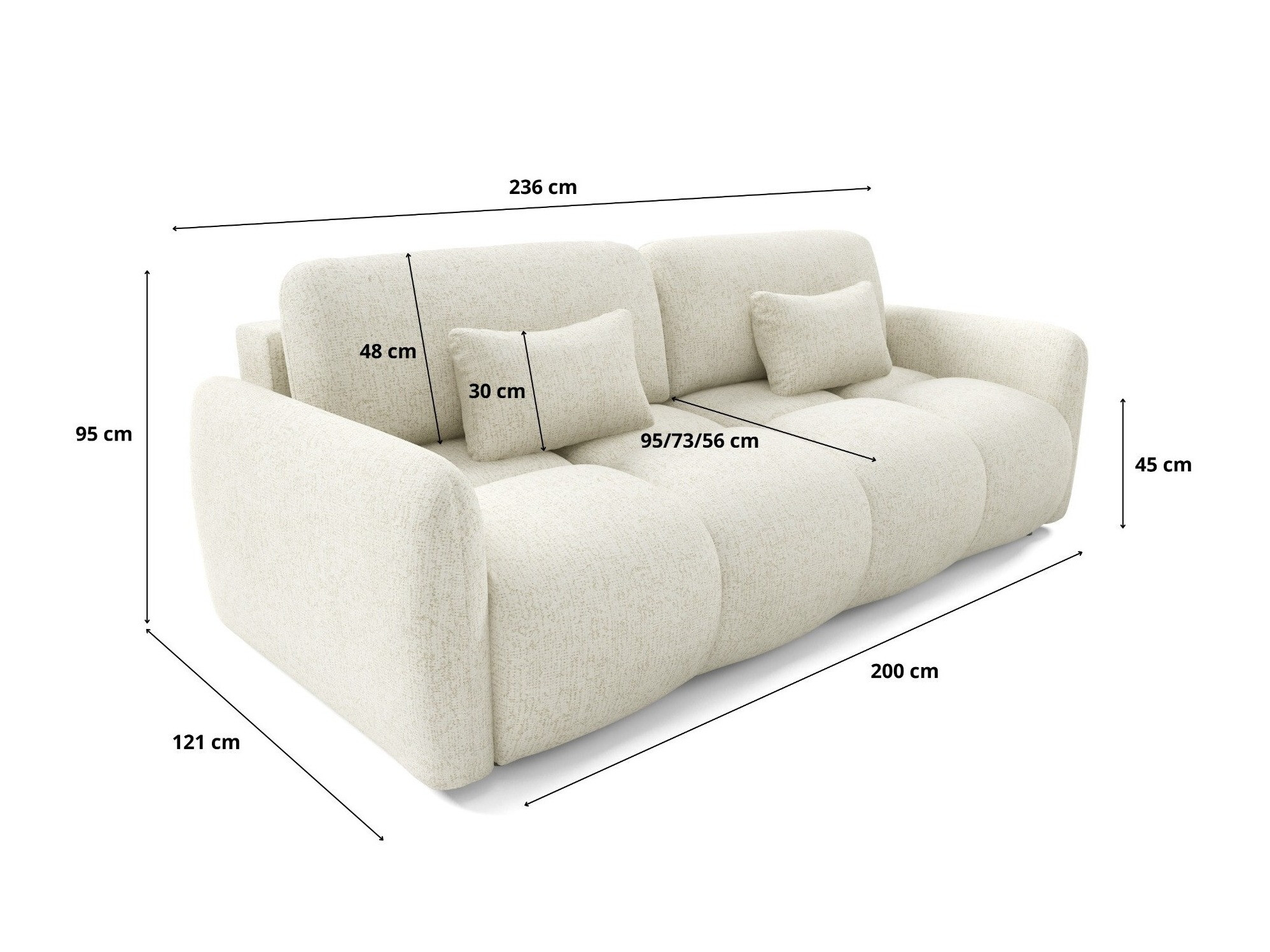 Kauč na razvlačenje Franklin 218 (Bella 5)