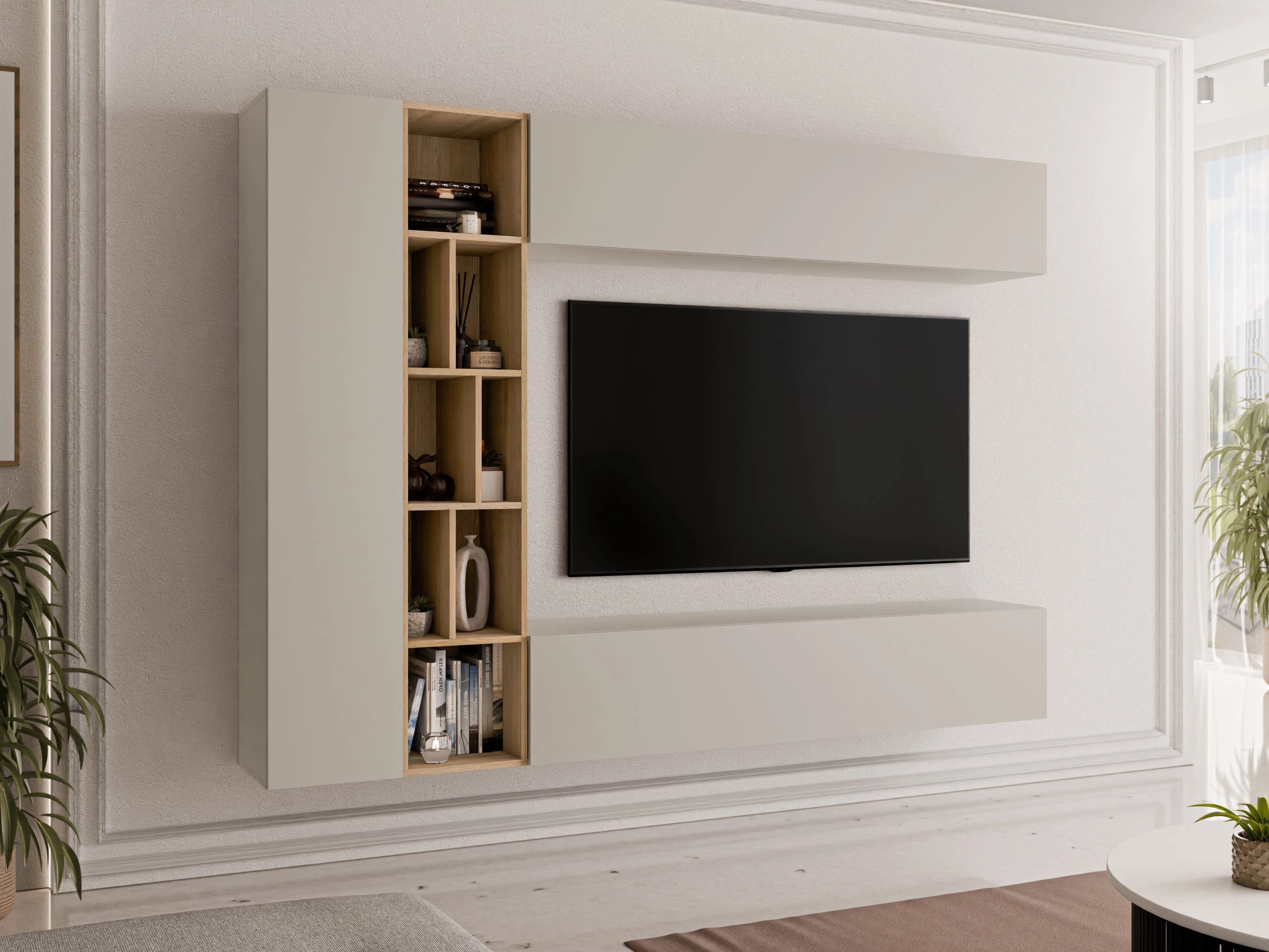 Set za dnevni boravak Comfivo Natura (Kašmir + Hrast Artisan)