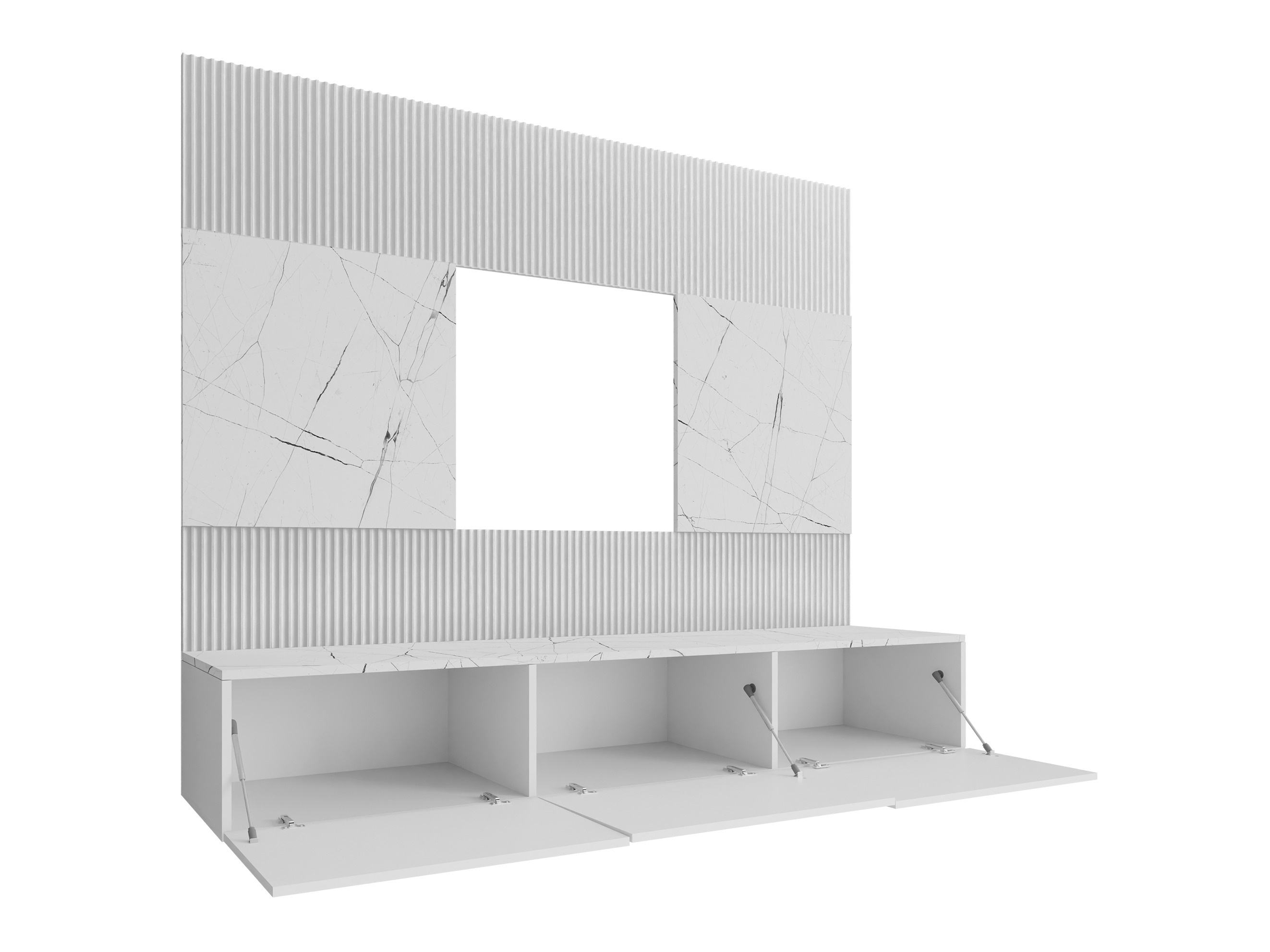 Set za dnevni boravak Comfivo Salix (Orah + Svijetla Travertine)