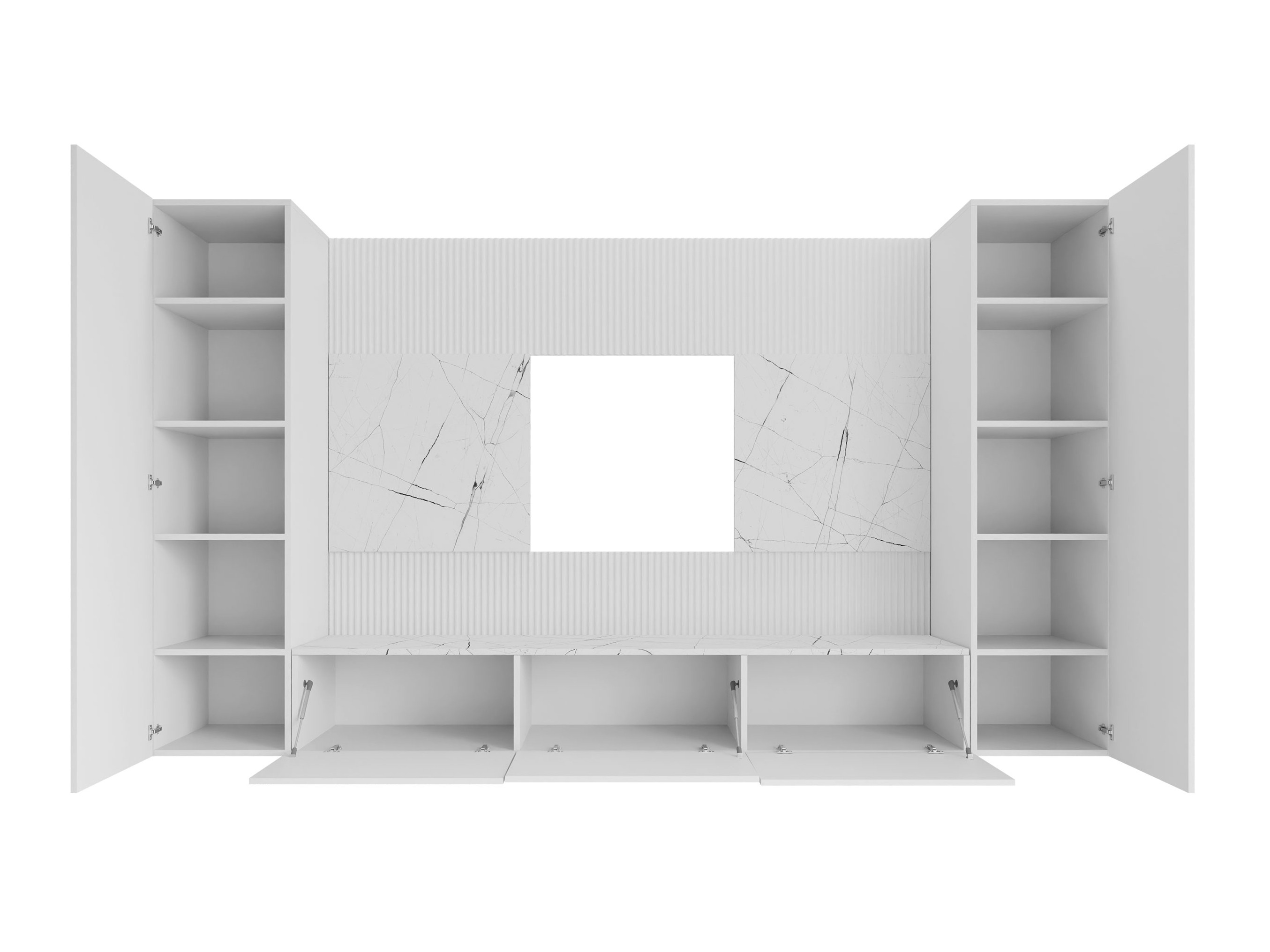 Set za dnevni boravak Comfivo Salix V (Orah + Svijetli travertin)