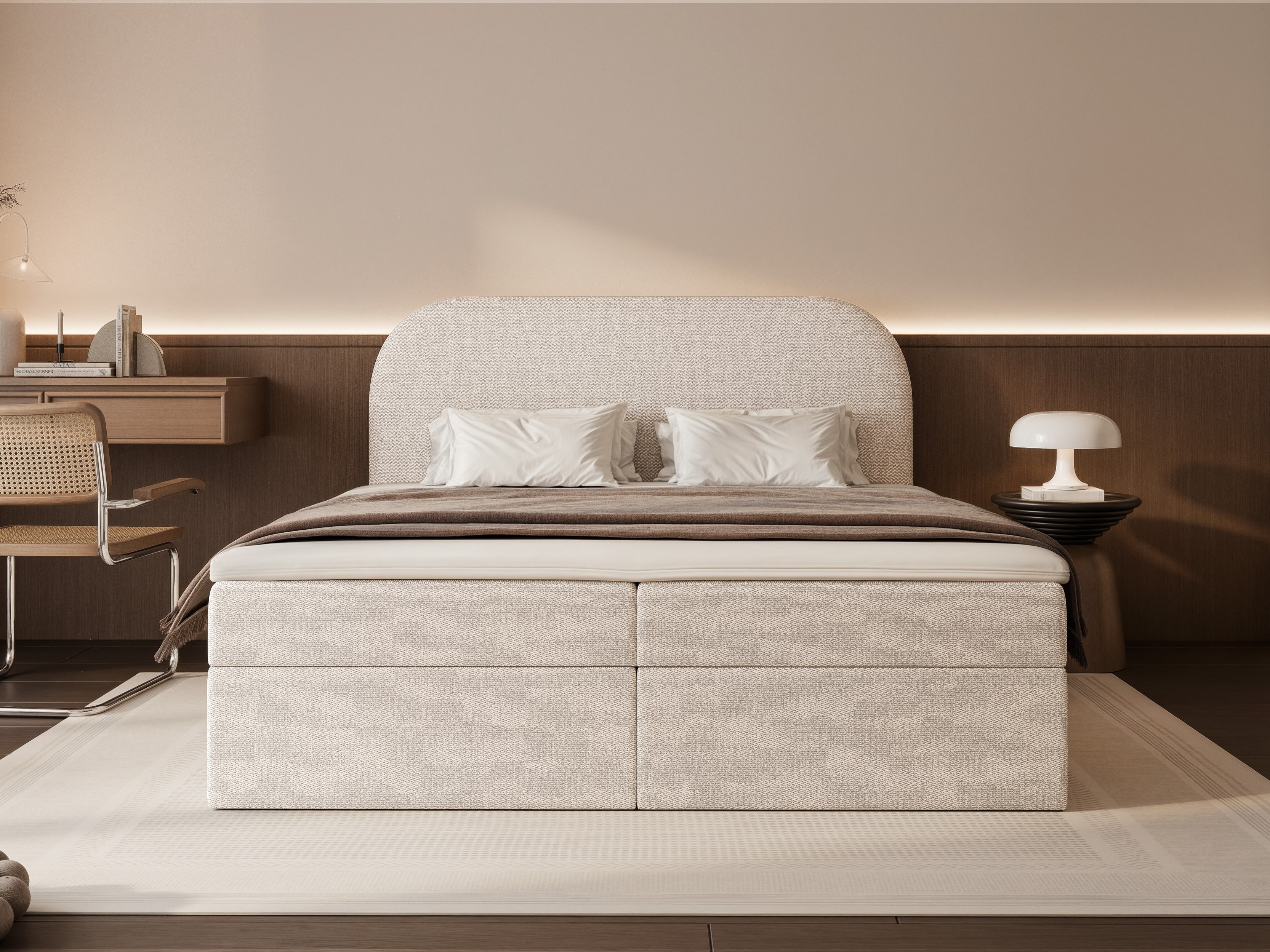 Boxspring krevet Martinez 131 (Lumi 04)