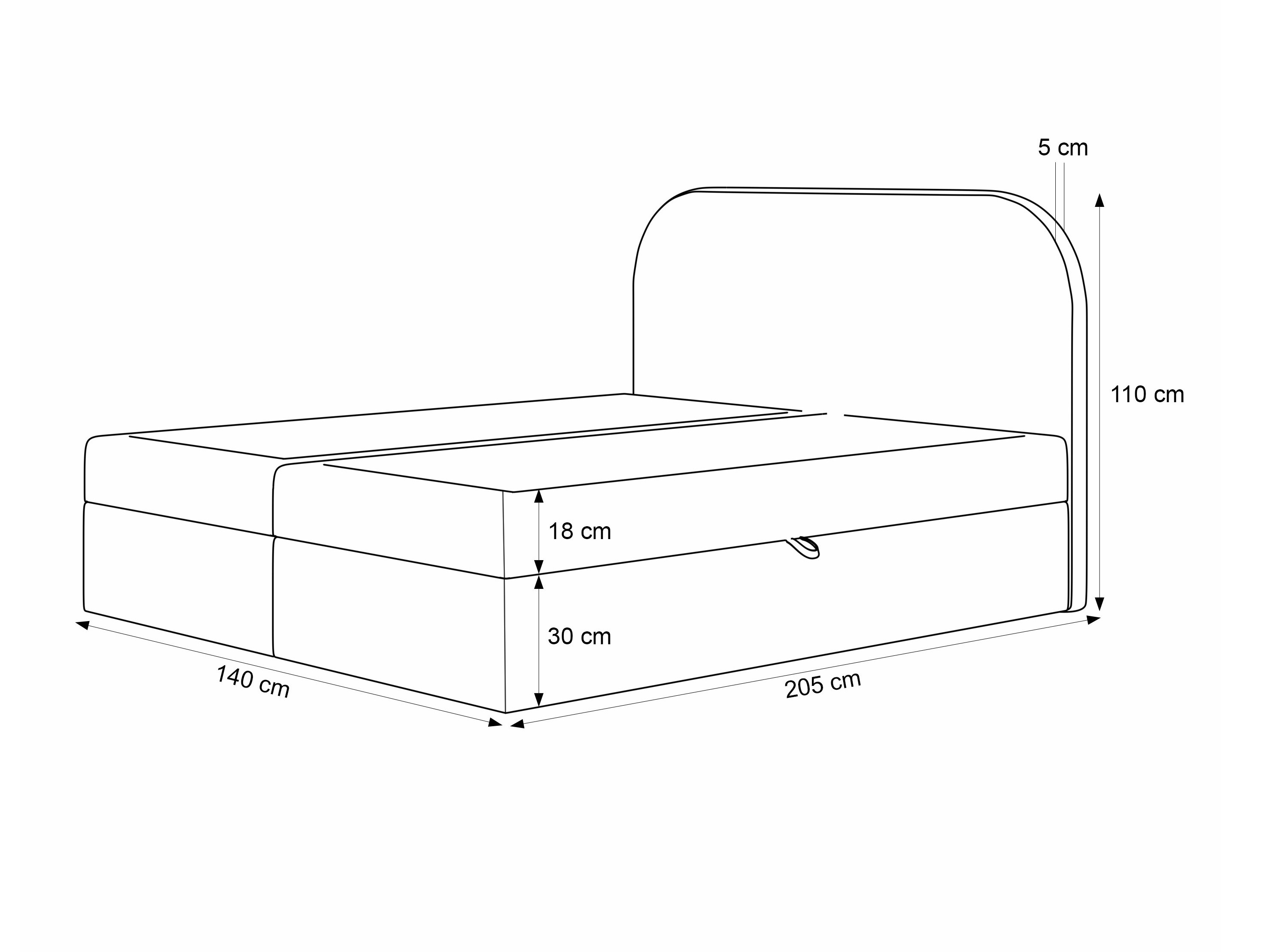 Boxspring krevet Martinez 131 (Lumi 56)