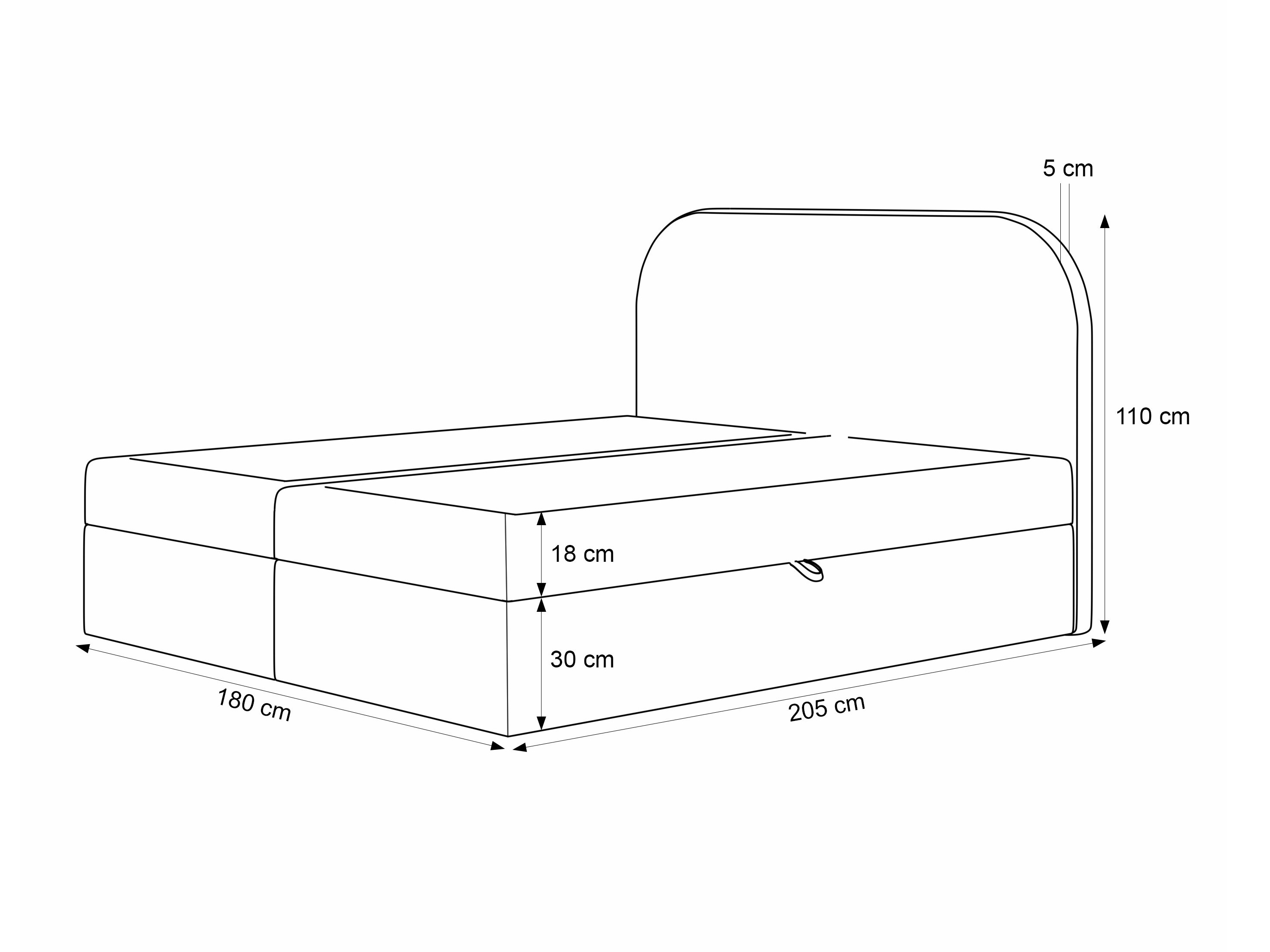 Boxspring krevet Martinez 131 (Lumi 84)
