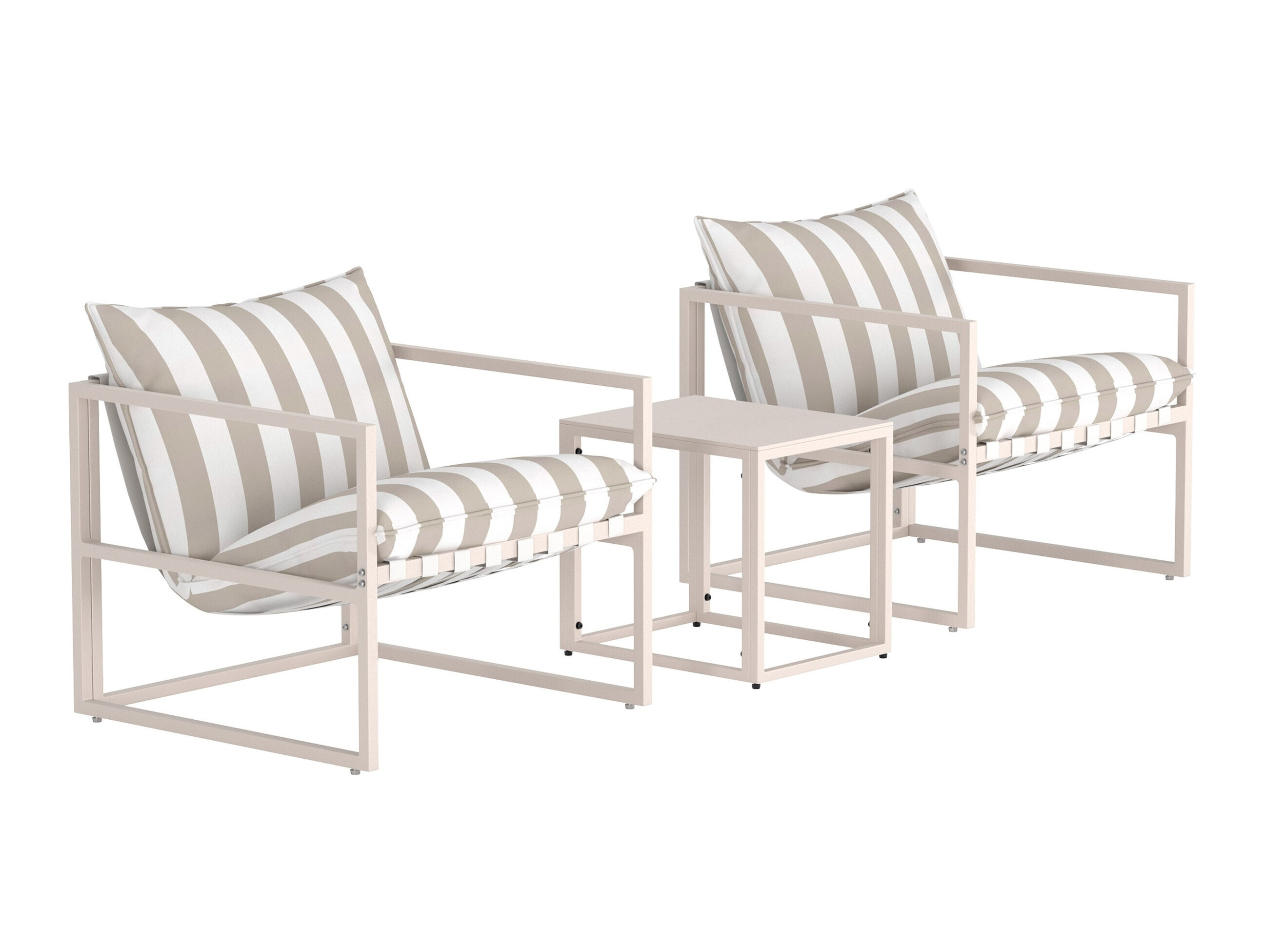 Set vrtnog namještaja Dallas 5186 (Bež + Bijela)