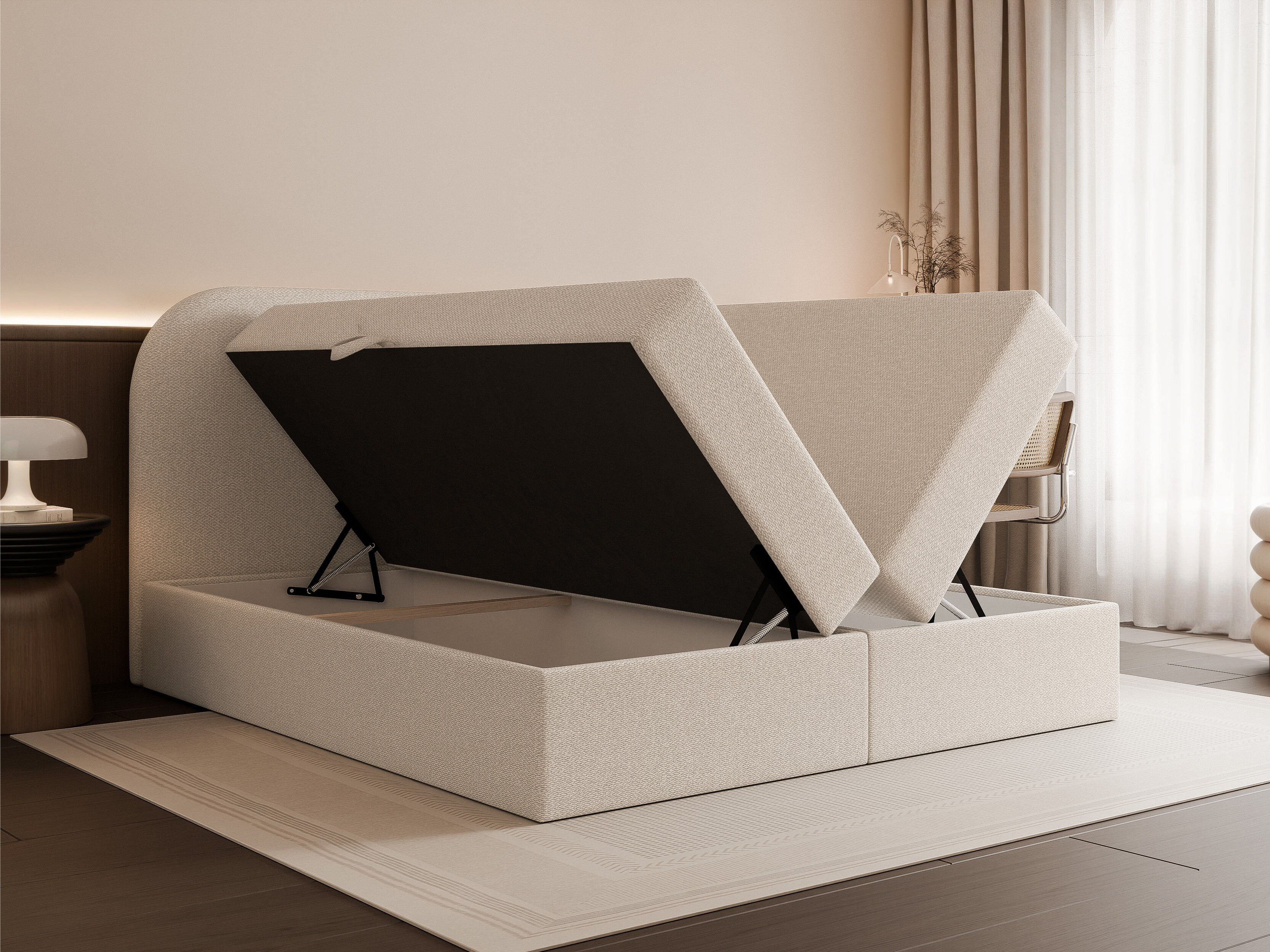 Boxspring krevet Martinez 131 (Lumi 04)