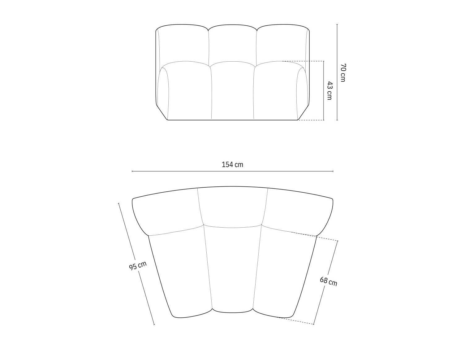 Modularna fotelja Cirleve 114 (Salvador 1)