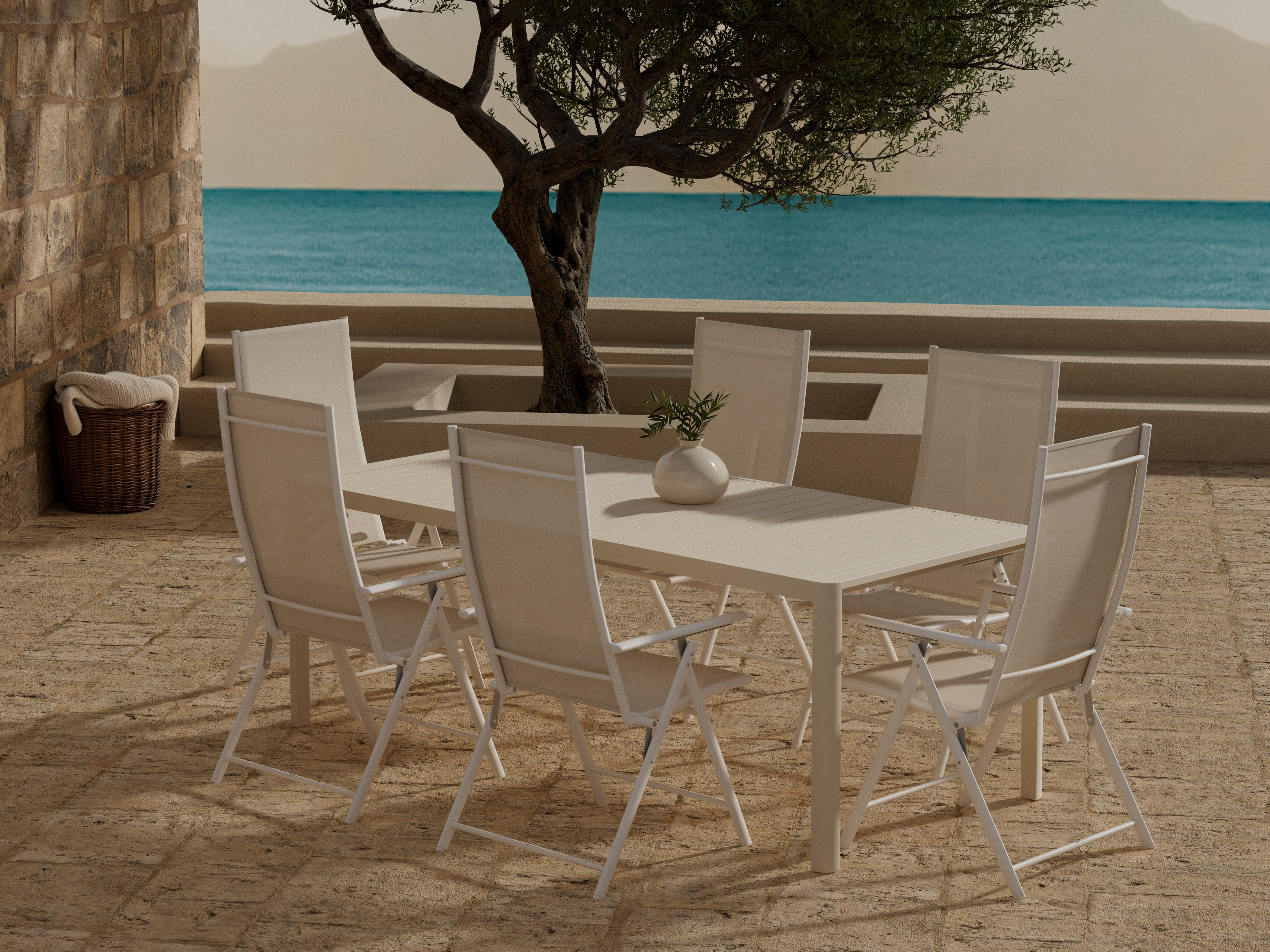 Set stola i stolica Dallas 5256 (Bež)