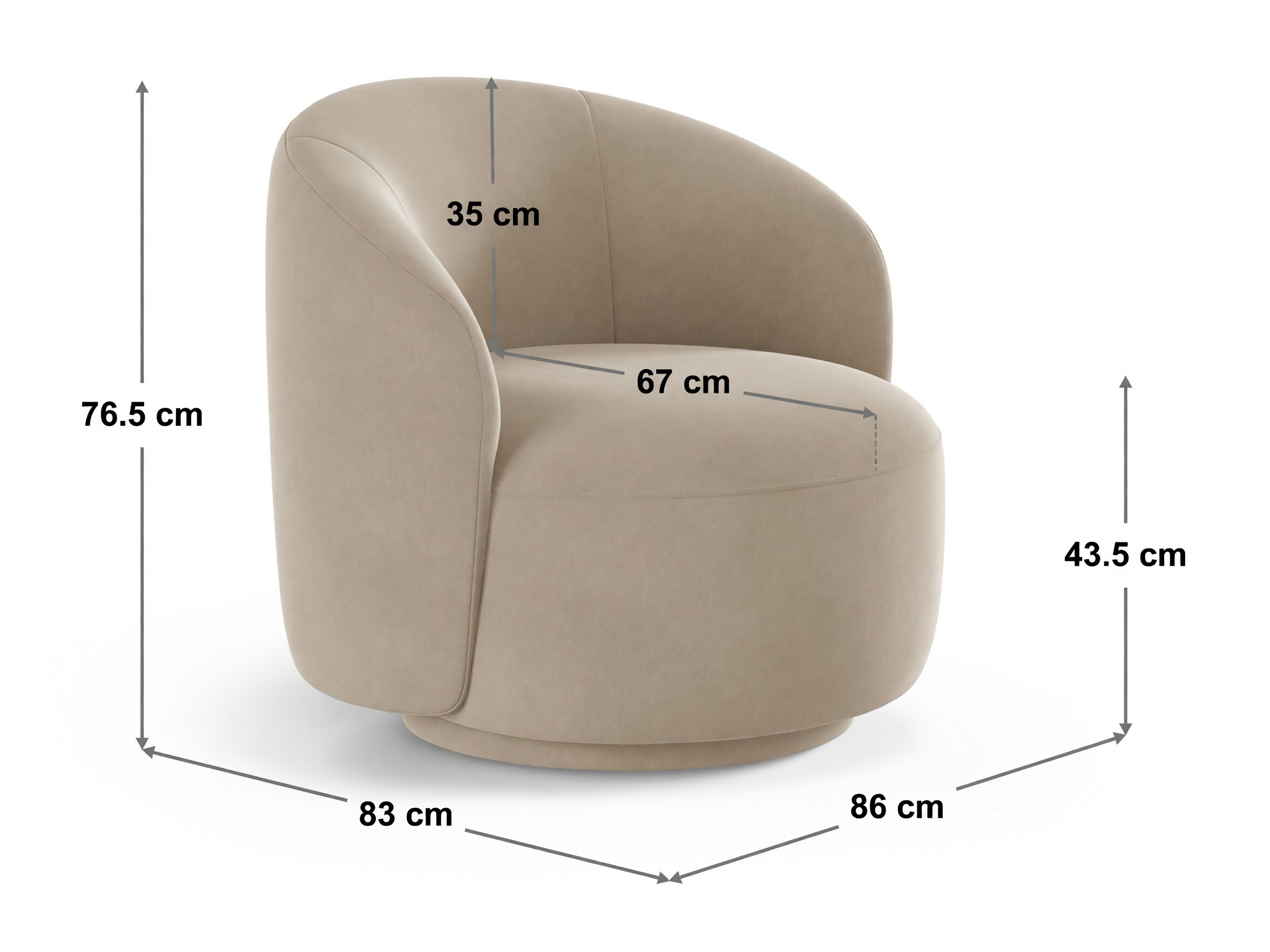 Fotelja Beckley 355 (Coral 15)
