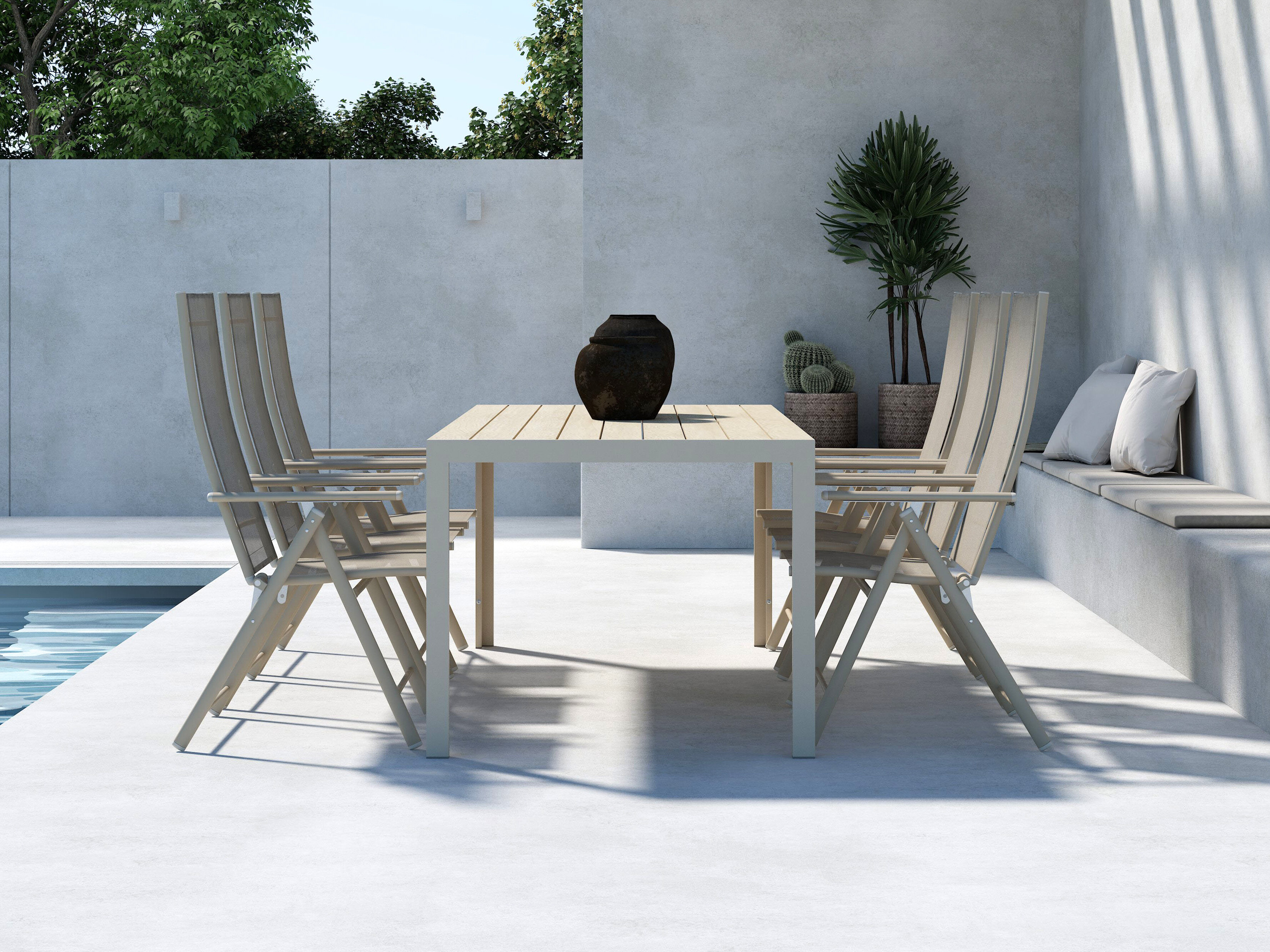 Set stola i stolica Dallas 5263 (Bež)