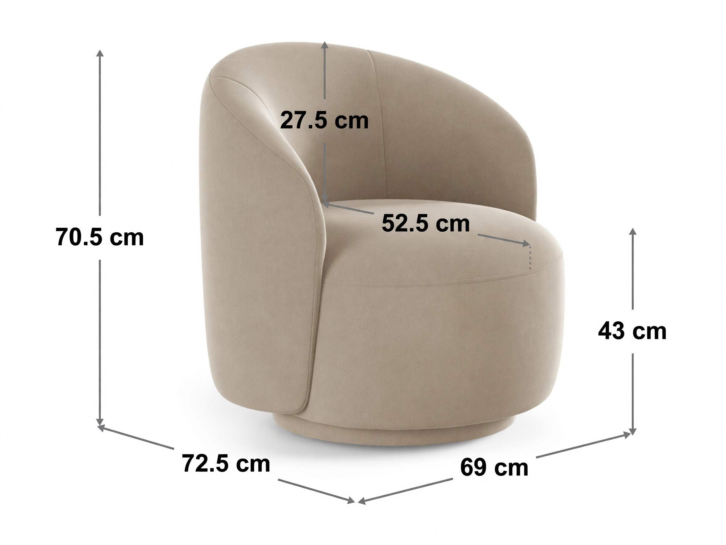 Fotelja Beckley 353 (Coral 30)