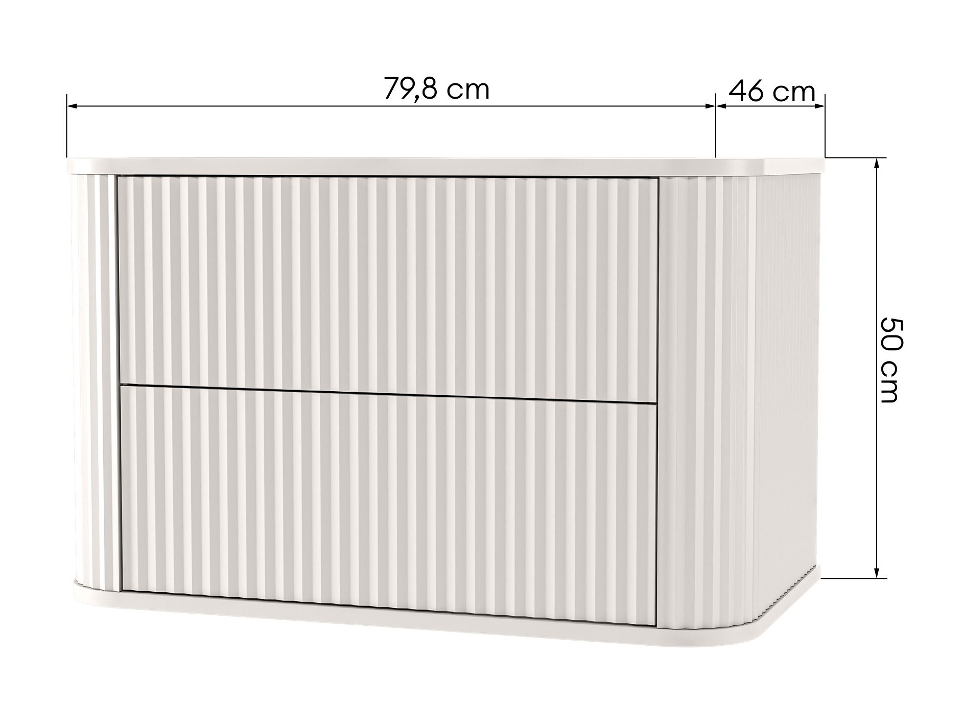 Zidni ormarić za umivaonik Burleson 740