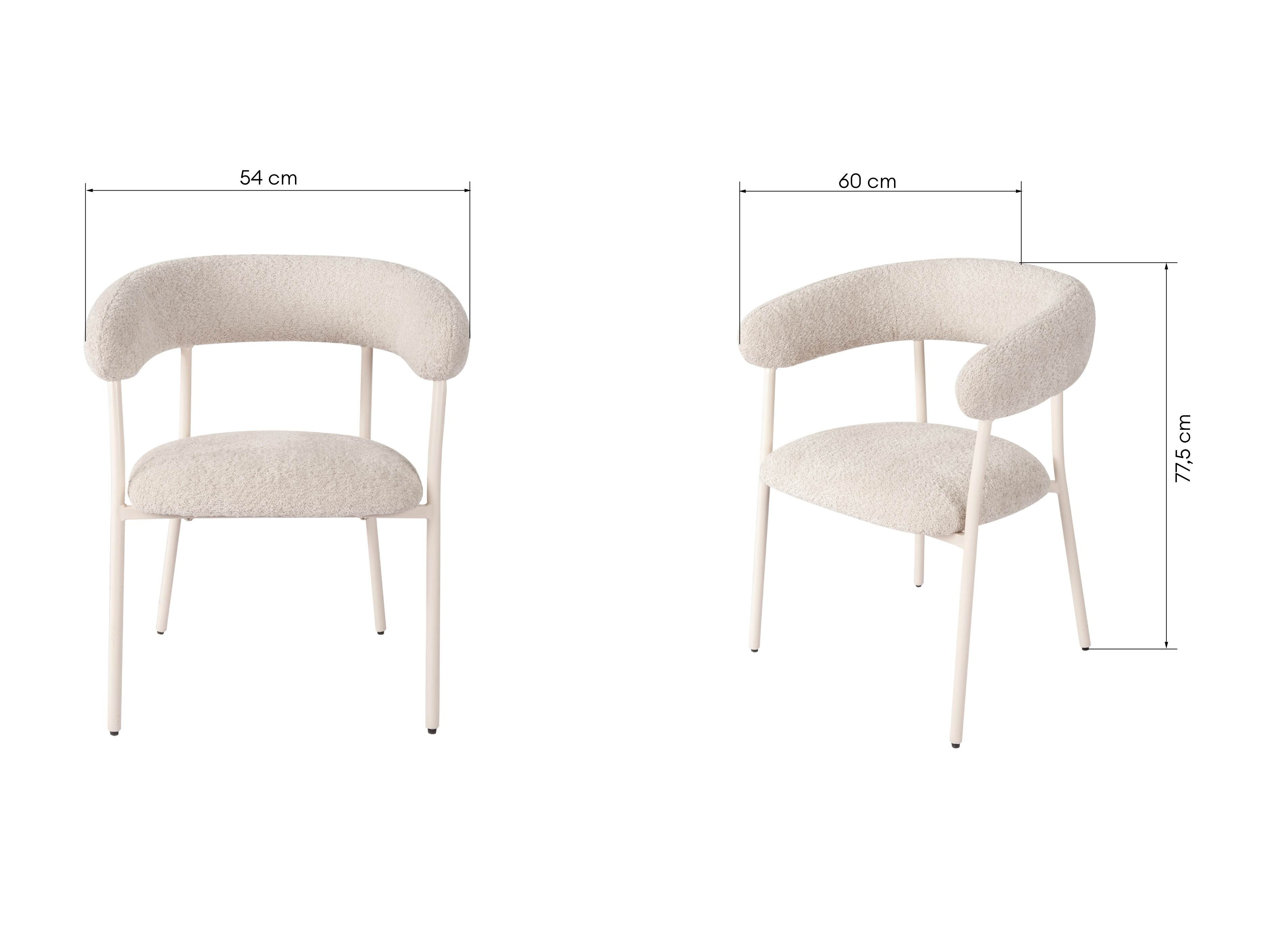 Stolica Burleson 742 (Bijela + Bež)