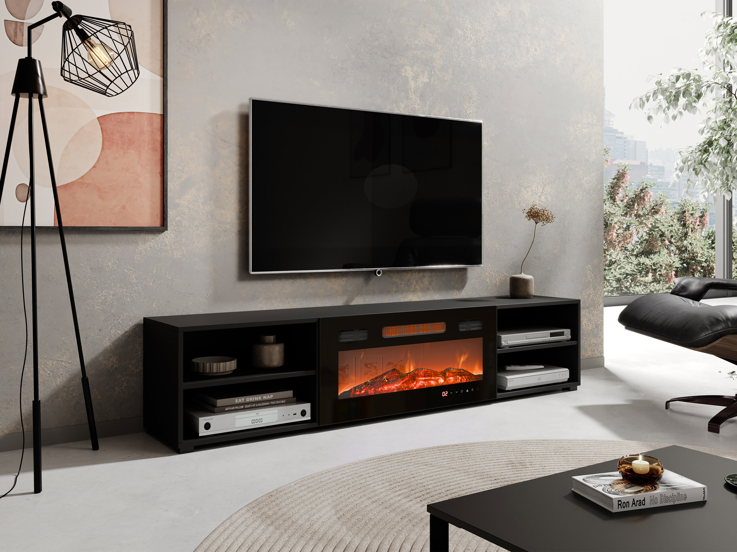 TV stol Charlotte 190 (Crna)