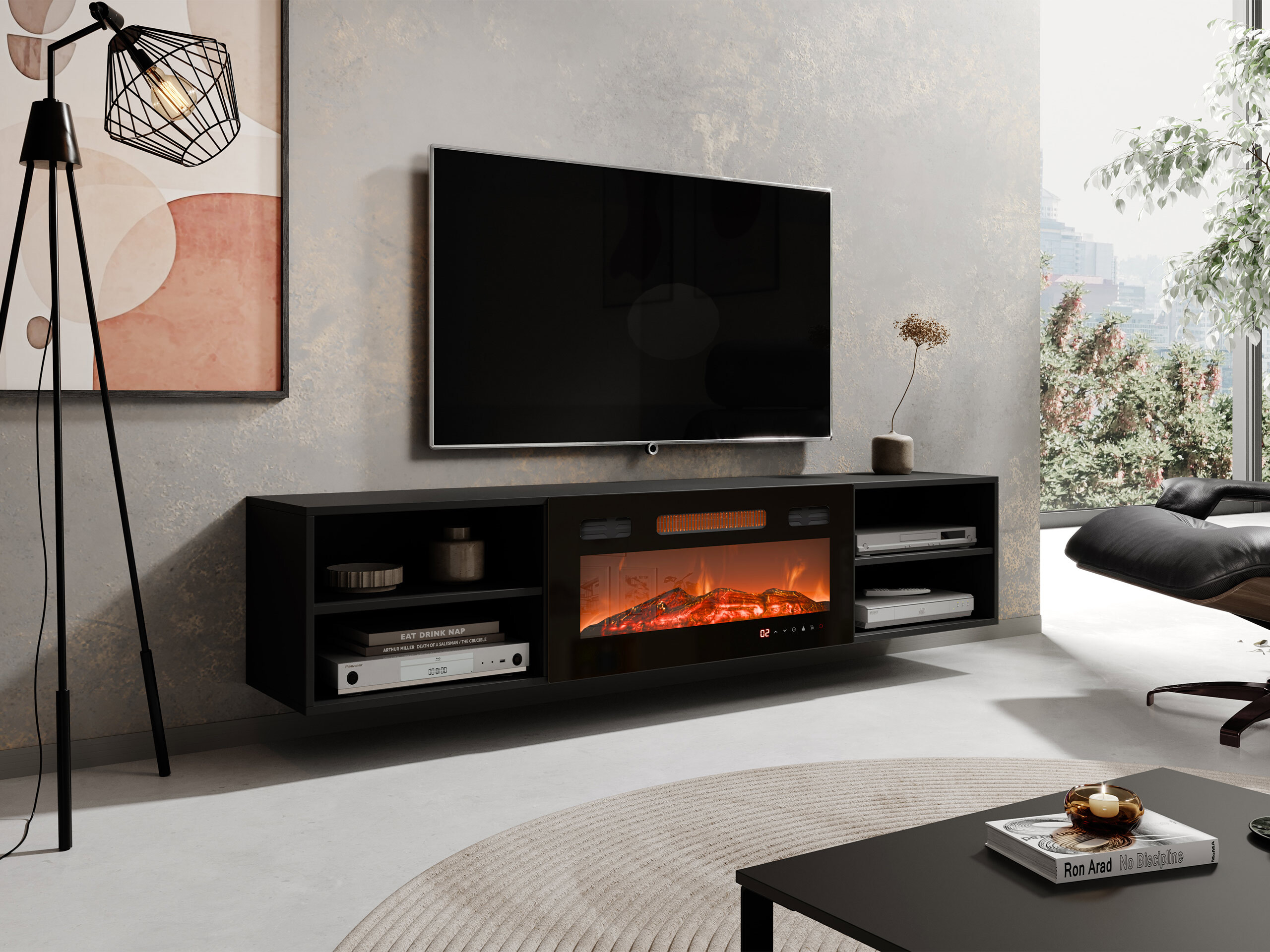 TV stol Charlotte 190 (Crna)